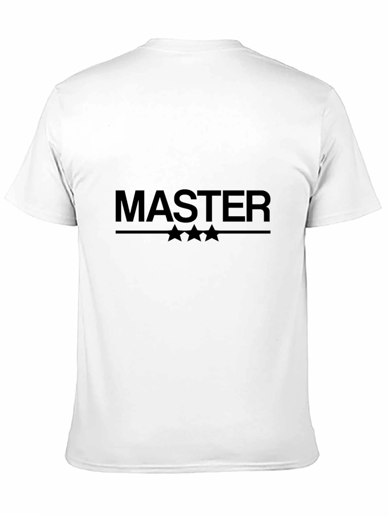 Master Graphic Tee - Stylish Black Cotton Blend