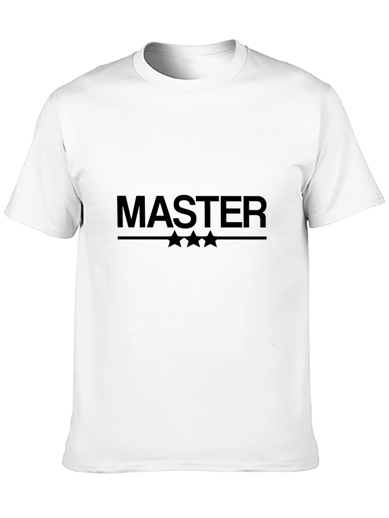 Master Graphic Tee - Stylish Black Cotton Blend
