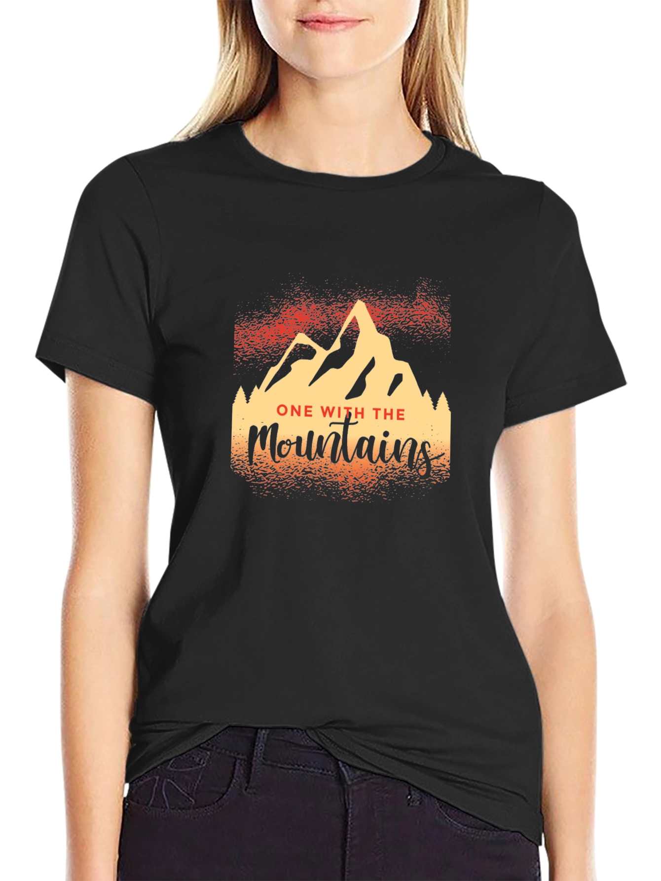 One With The Mountains Graphic T-Shirt