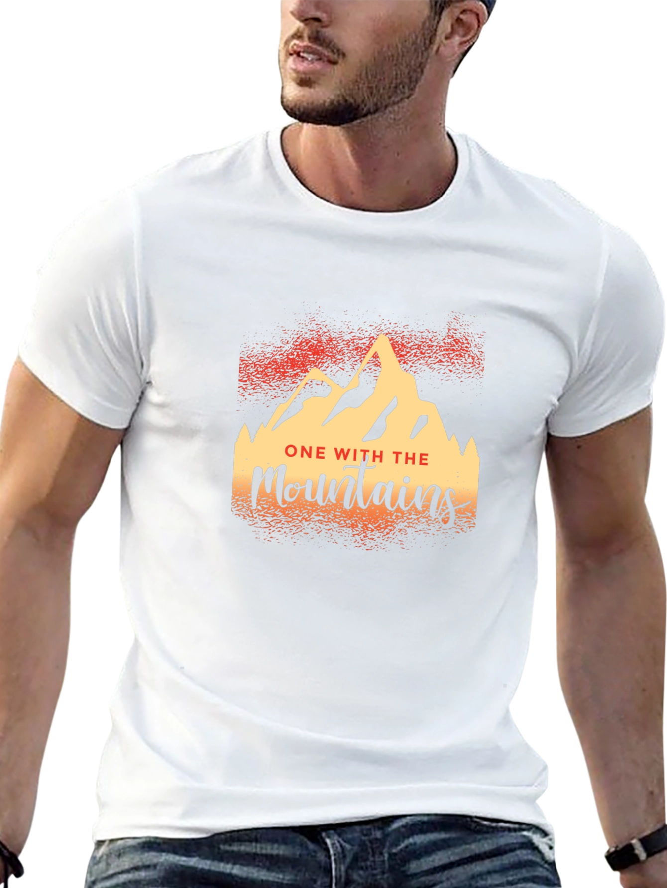 One With The Mountains Graphic T-Shirt