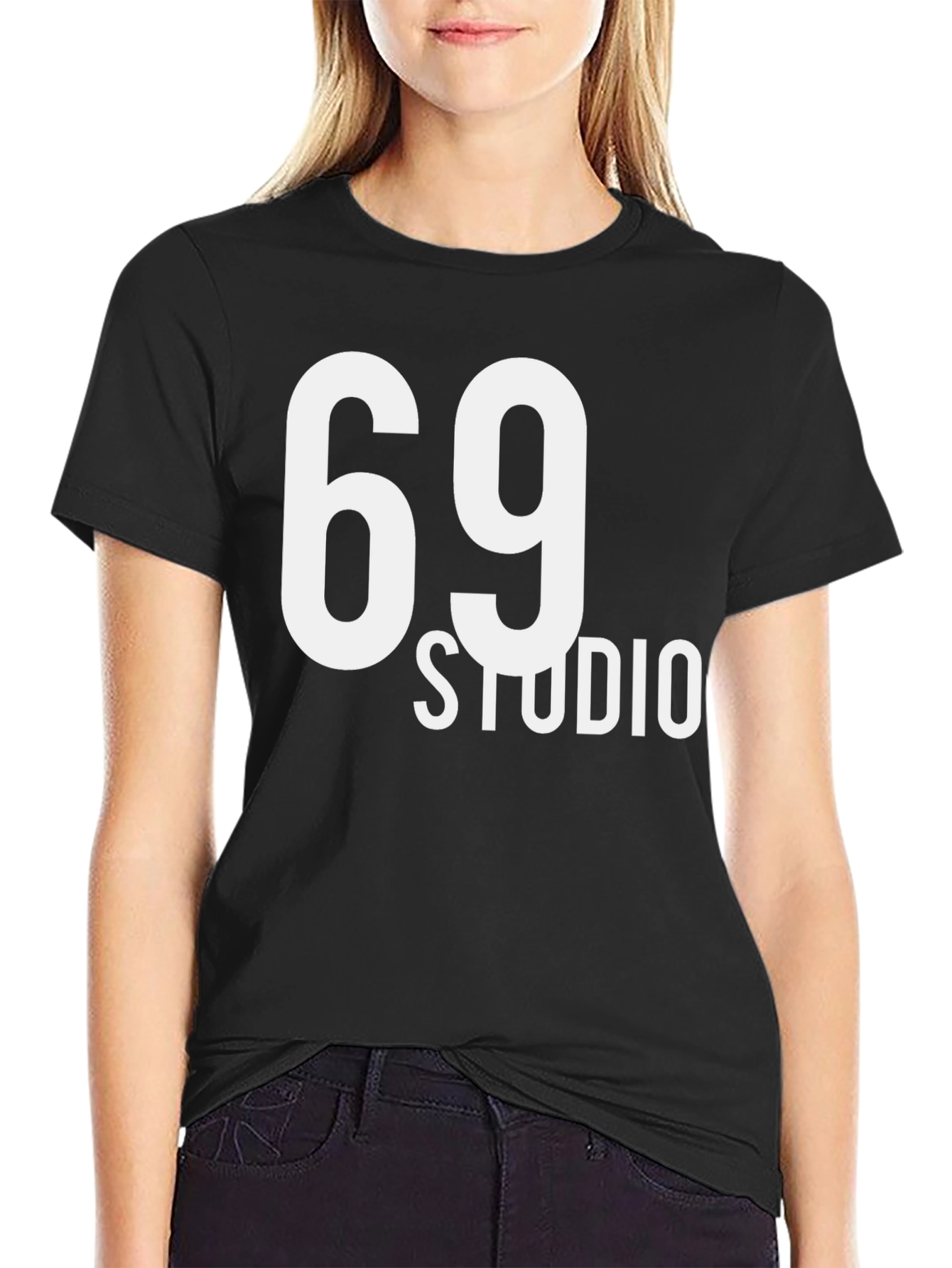 69 Studio Graphic T-Shirt - Mens Black Tee