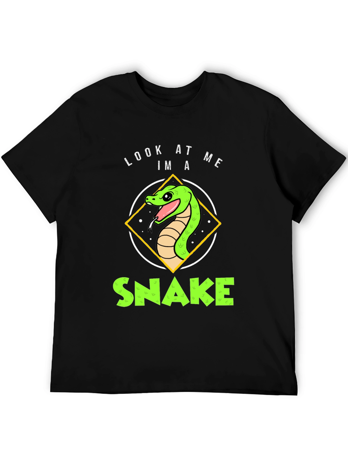 Look At Me Im A Snake Black T-Shirt