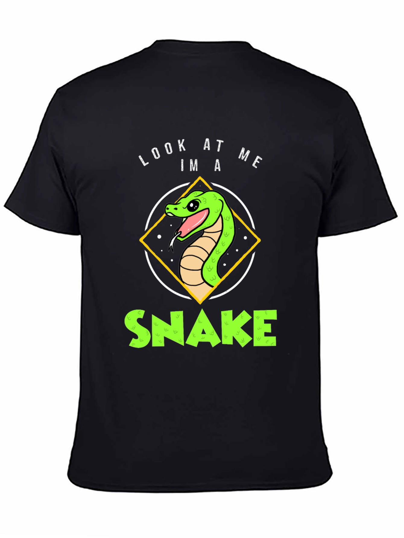 Look At Me Im A Snake Black T-Shirt