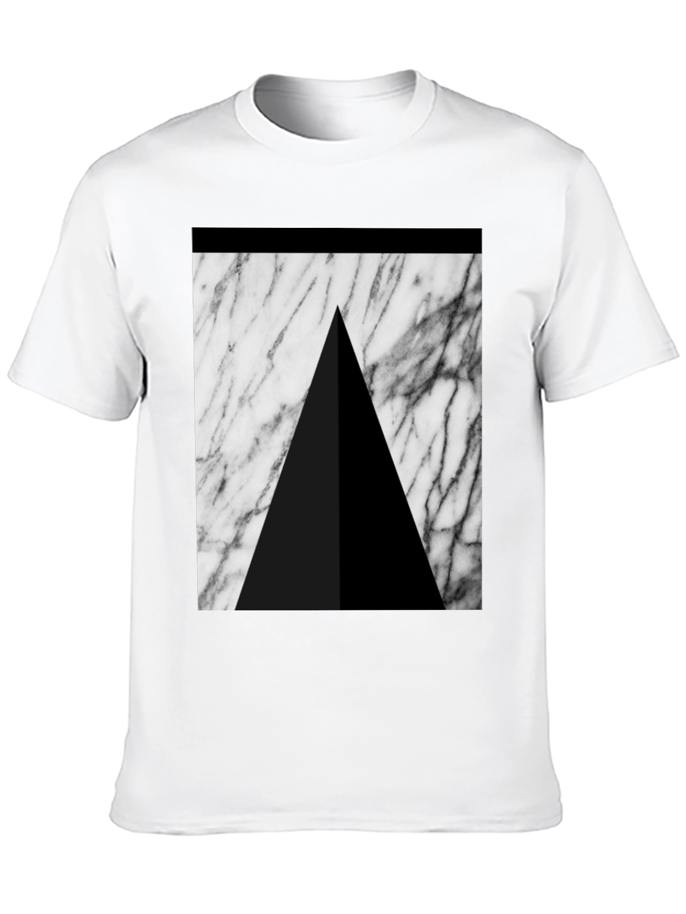 Modern Marble Triangle T-Shirt