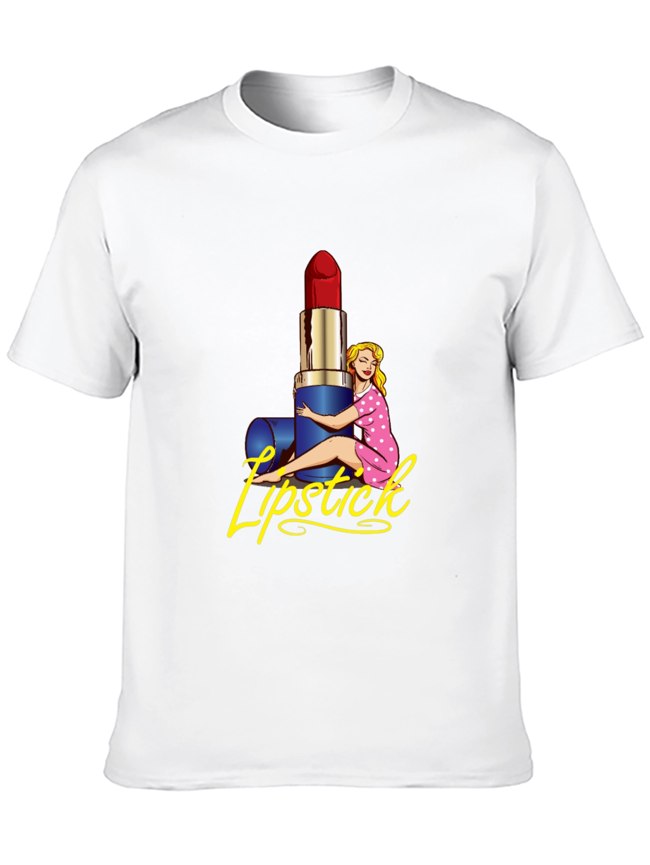 Lipstick Graphic Print T-Shirt