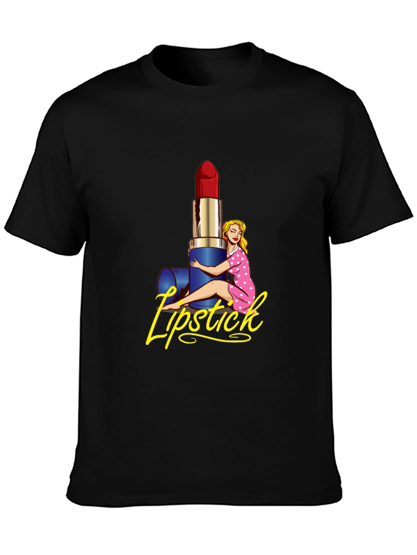 Lipstick Graphic Print T-Shirt