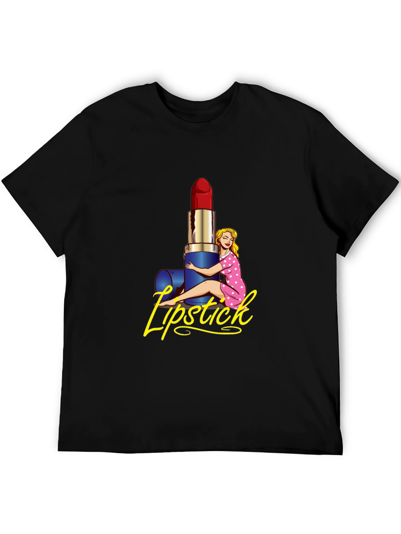 Lipstick Graphic Print T-Shirt