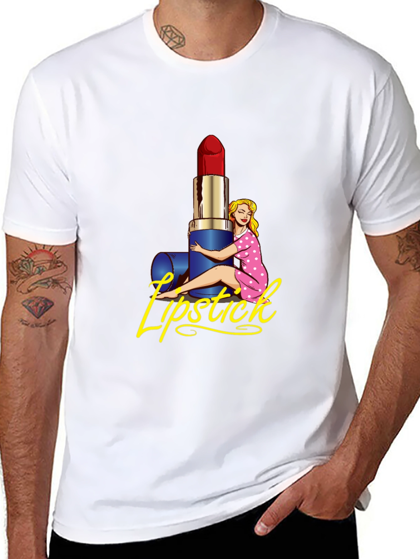 Lipstick Graphic Print T-Shirt