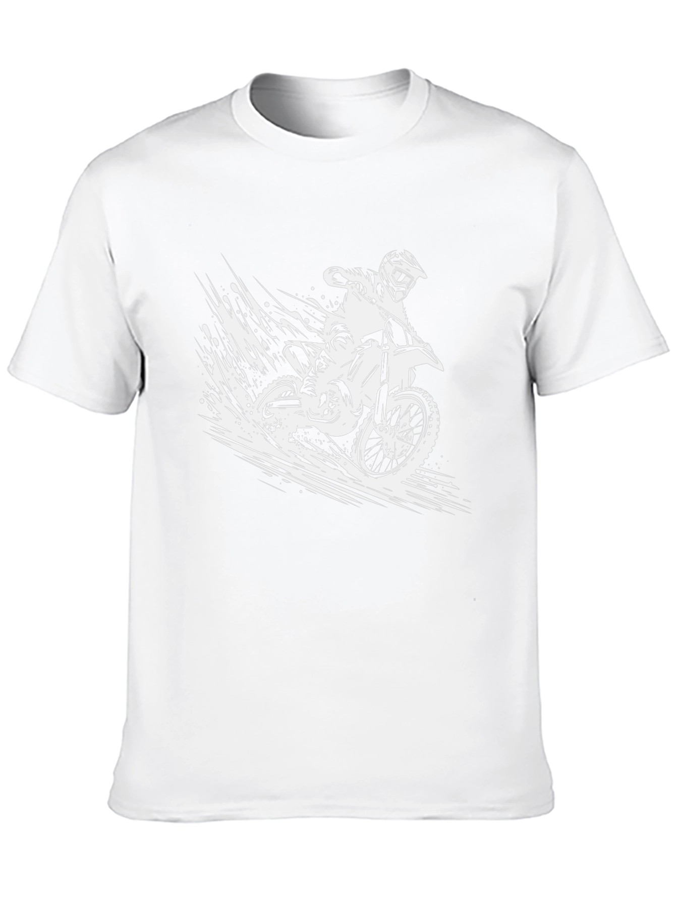 Motorcross Graphic T-Shirt - Black Biker Tee