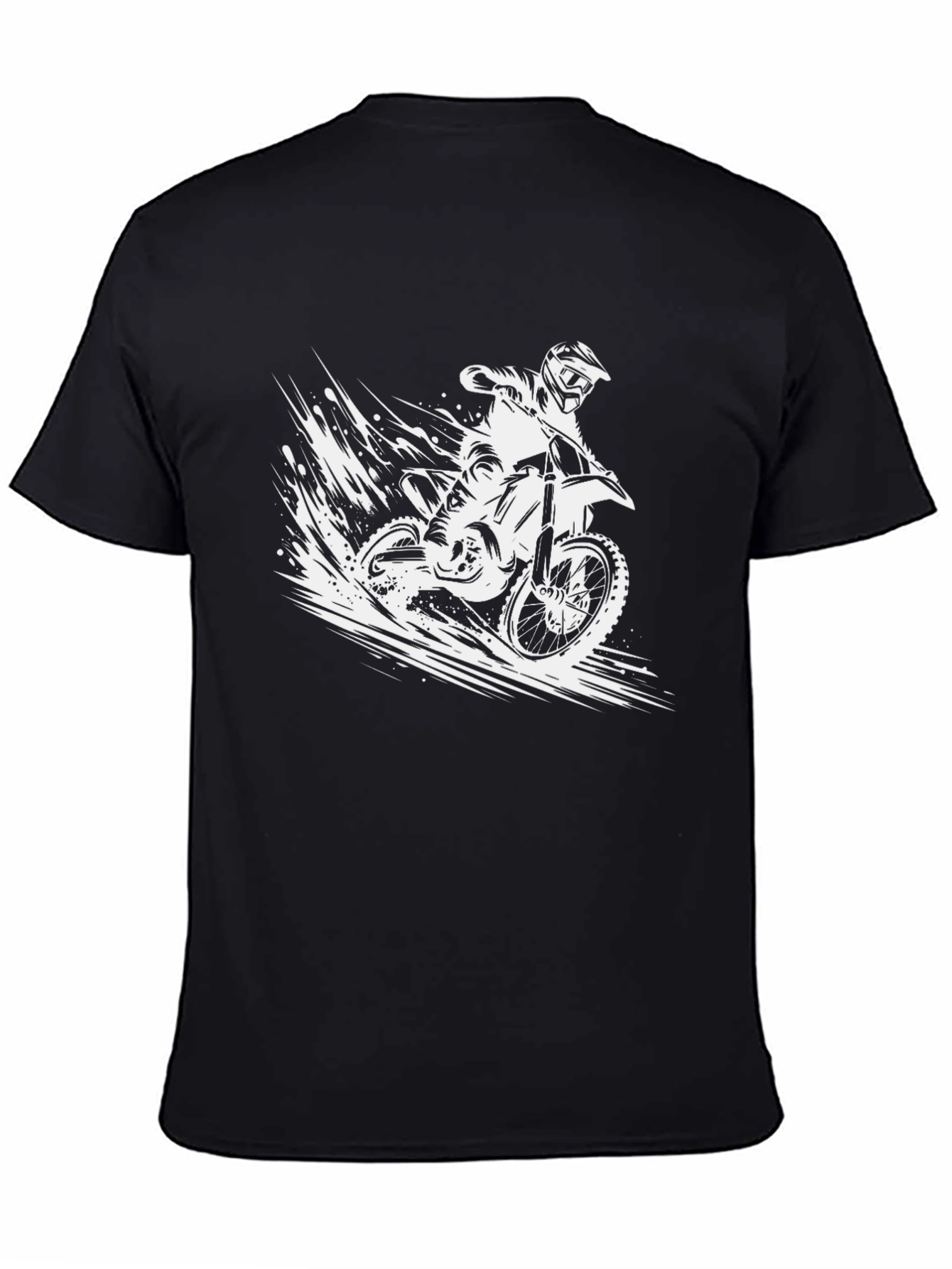 Motorcross Graphic T-Shirt - Black Biker Tee