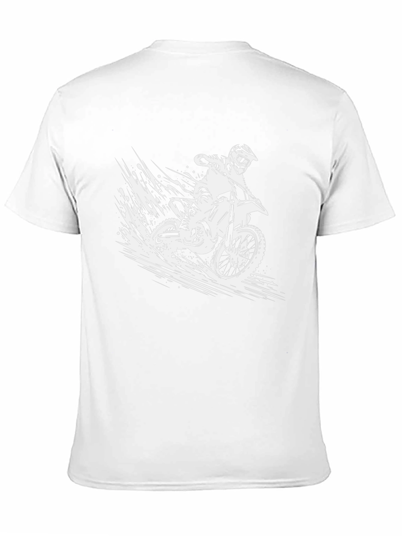 Motorcross Graphic T-Shirt - Black Biker Tee