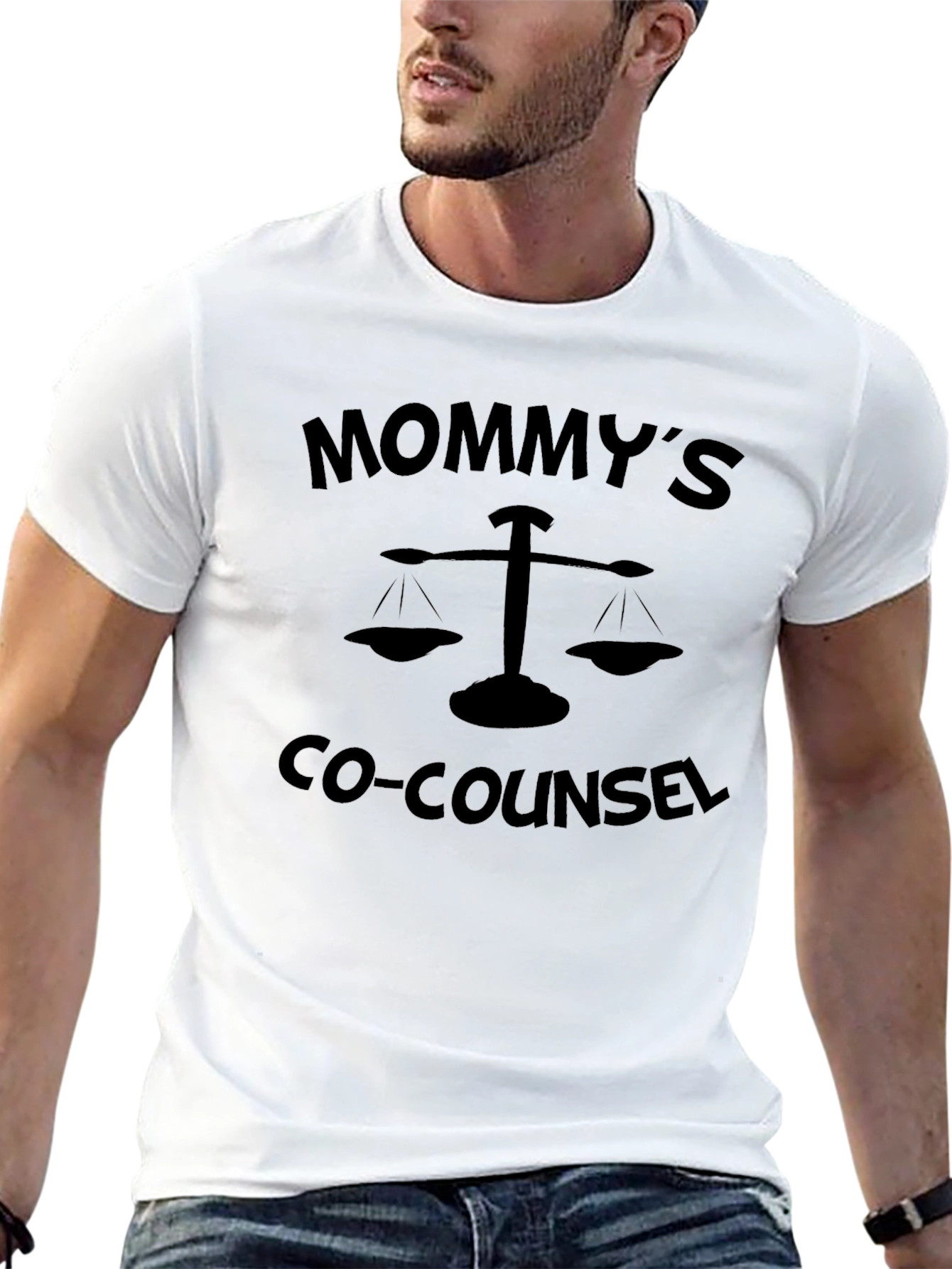 Mommys Co-Counsel Black Tee - Funny Lawyer T-Shirt