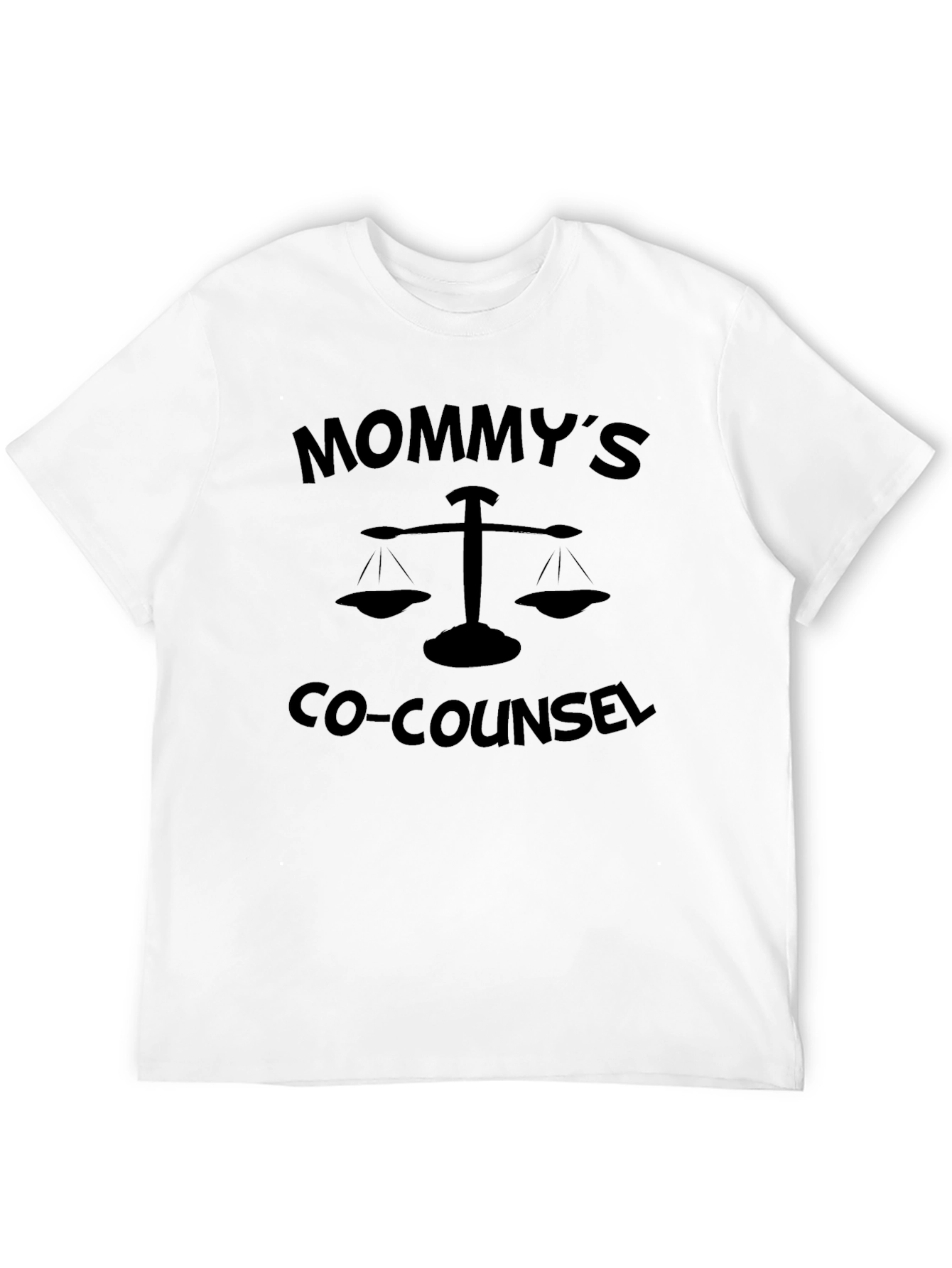 Mommys Co-Counsel Black Tee - Funny Lawyer T-Shirt