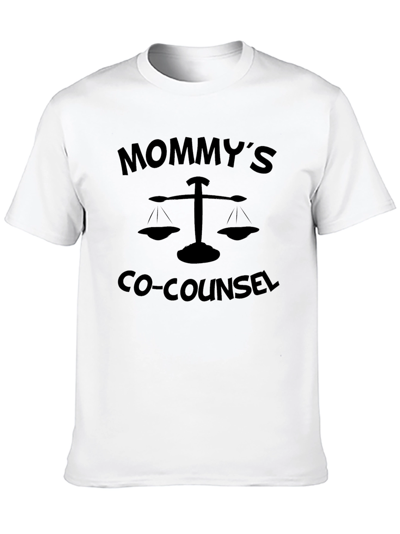 Mommys Co-Counsel Black Tee - Funny Lawyer T-Shirt
