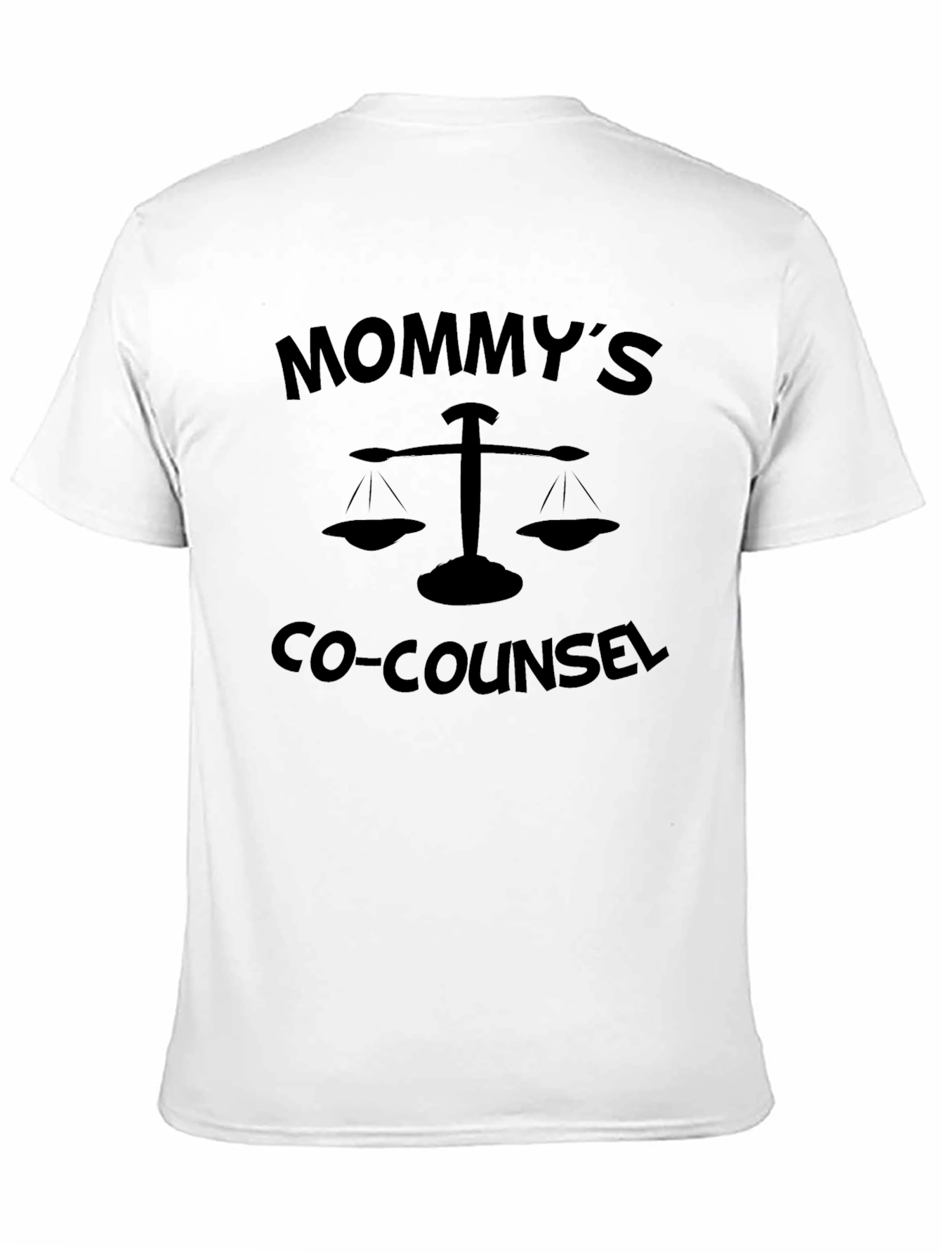 Mommys Co-Counsel Black Tee - Funny Lawyer T-Shirt