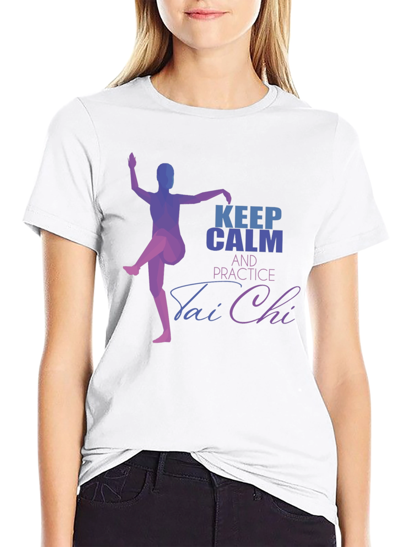Keep Calm Tai Chi Black T-Shirt