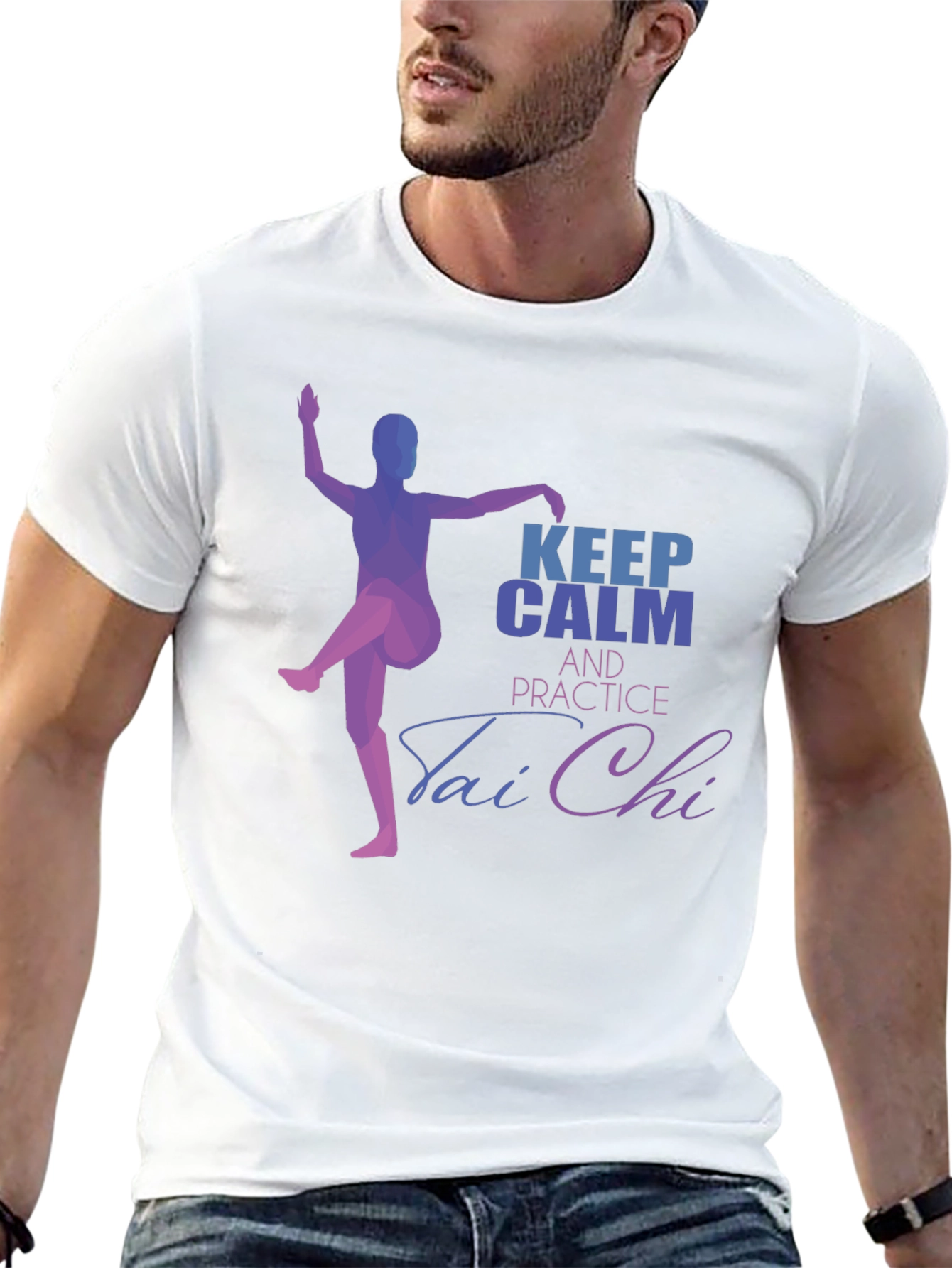 Keep Calm Tai Chi Black T-Shirt