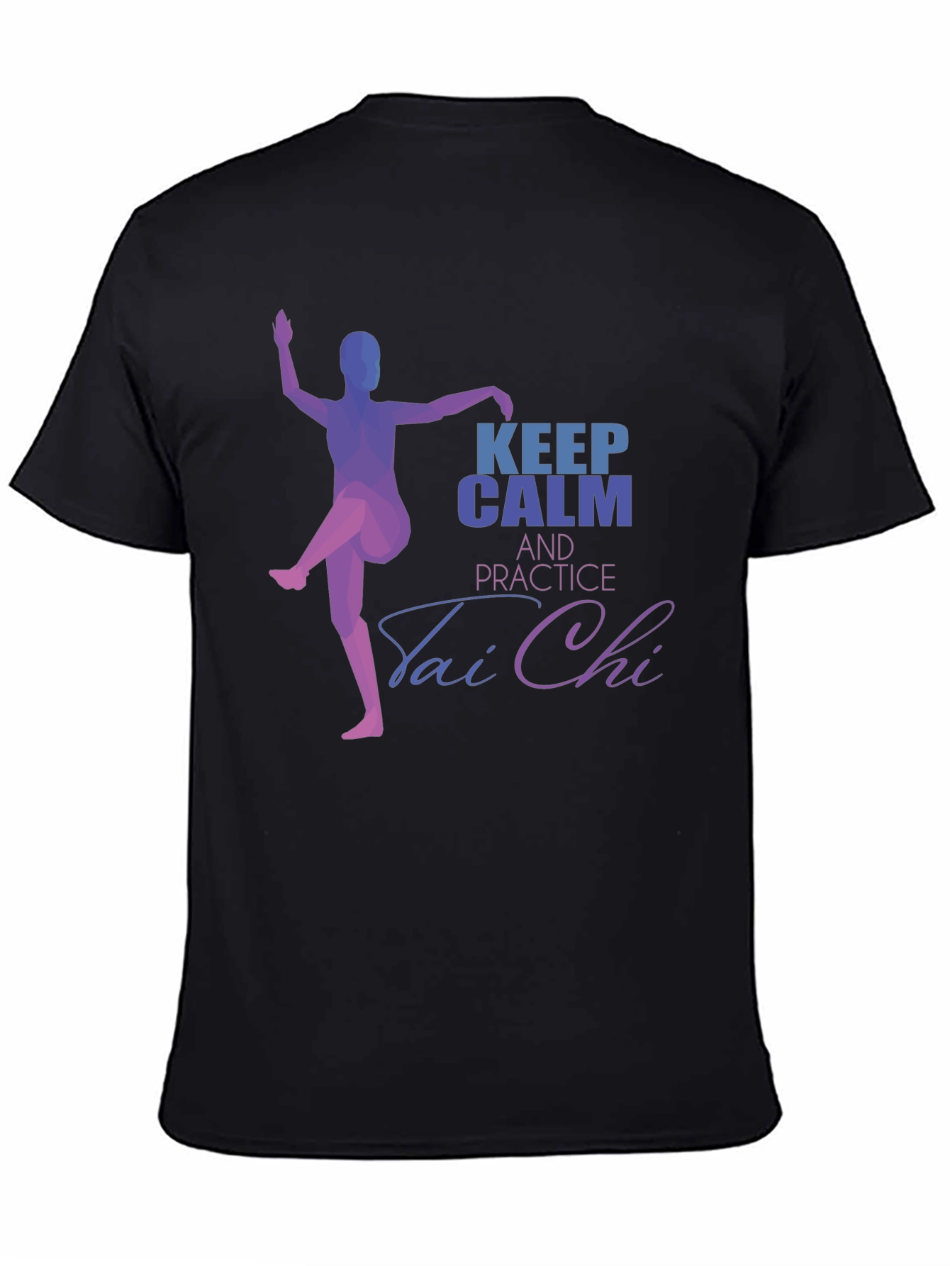 Keep Calm Tai Chi Black T-Shirt