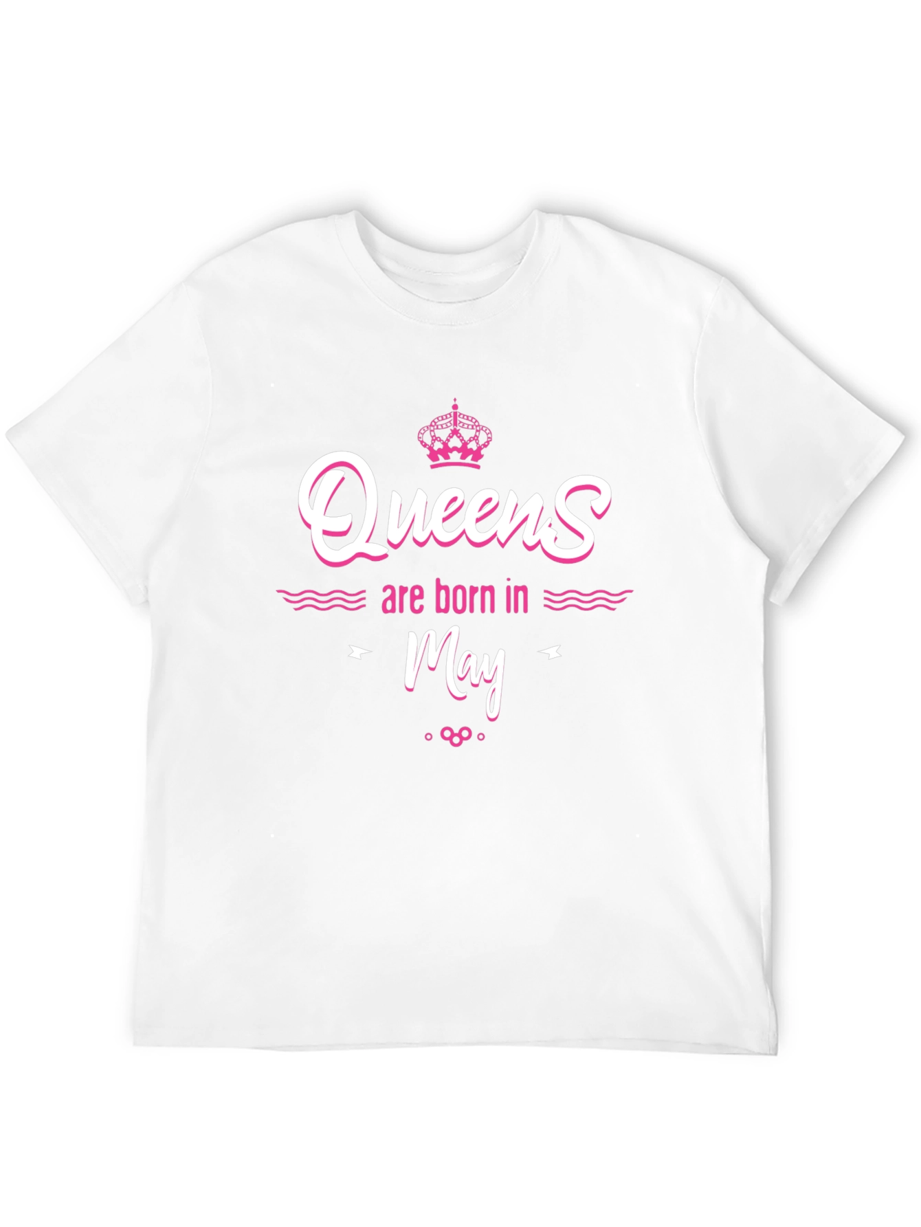 Queens Are Born In May Black T-Shirt