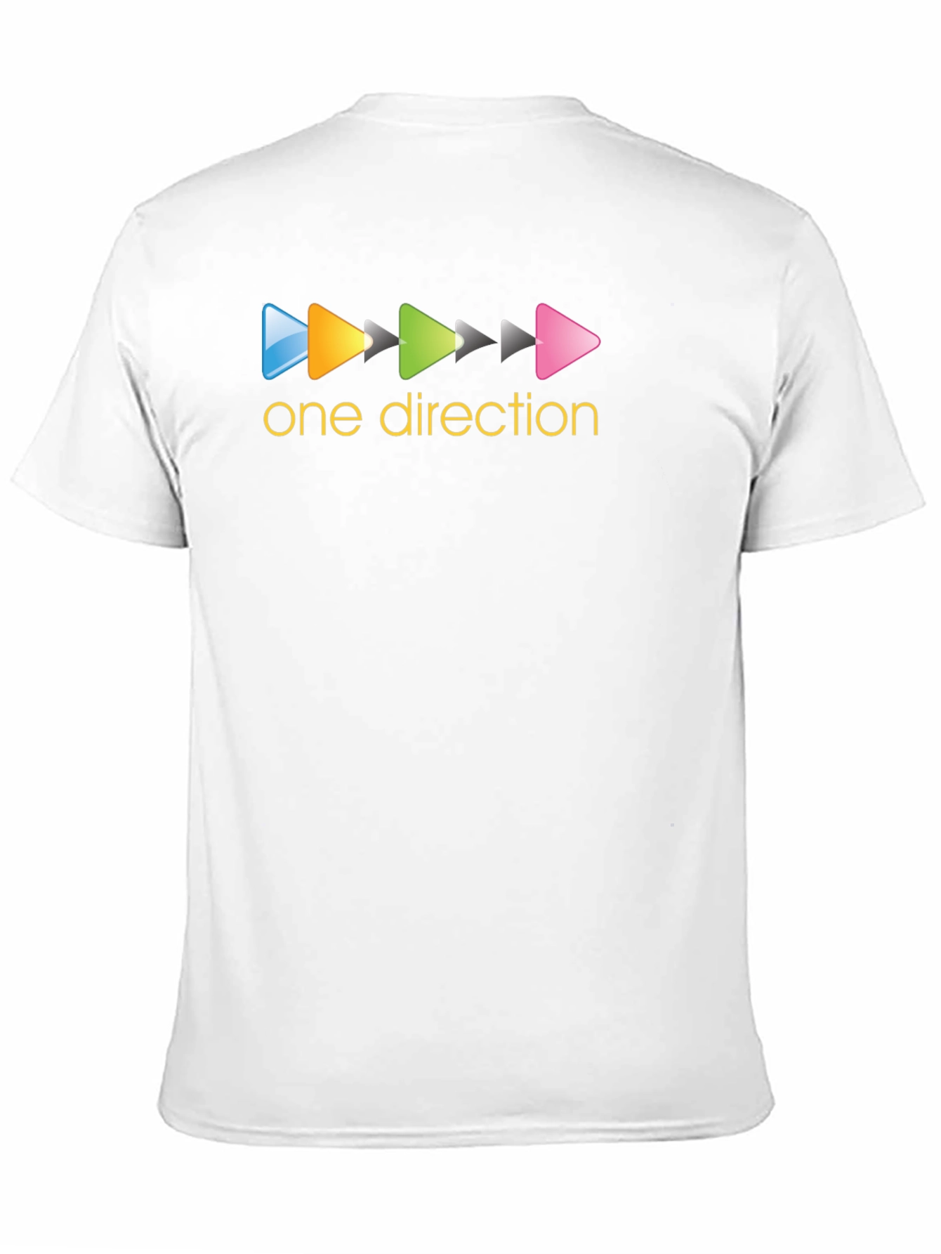 One Direction Play Button Black T-Shirt