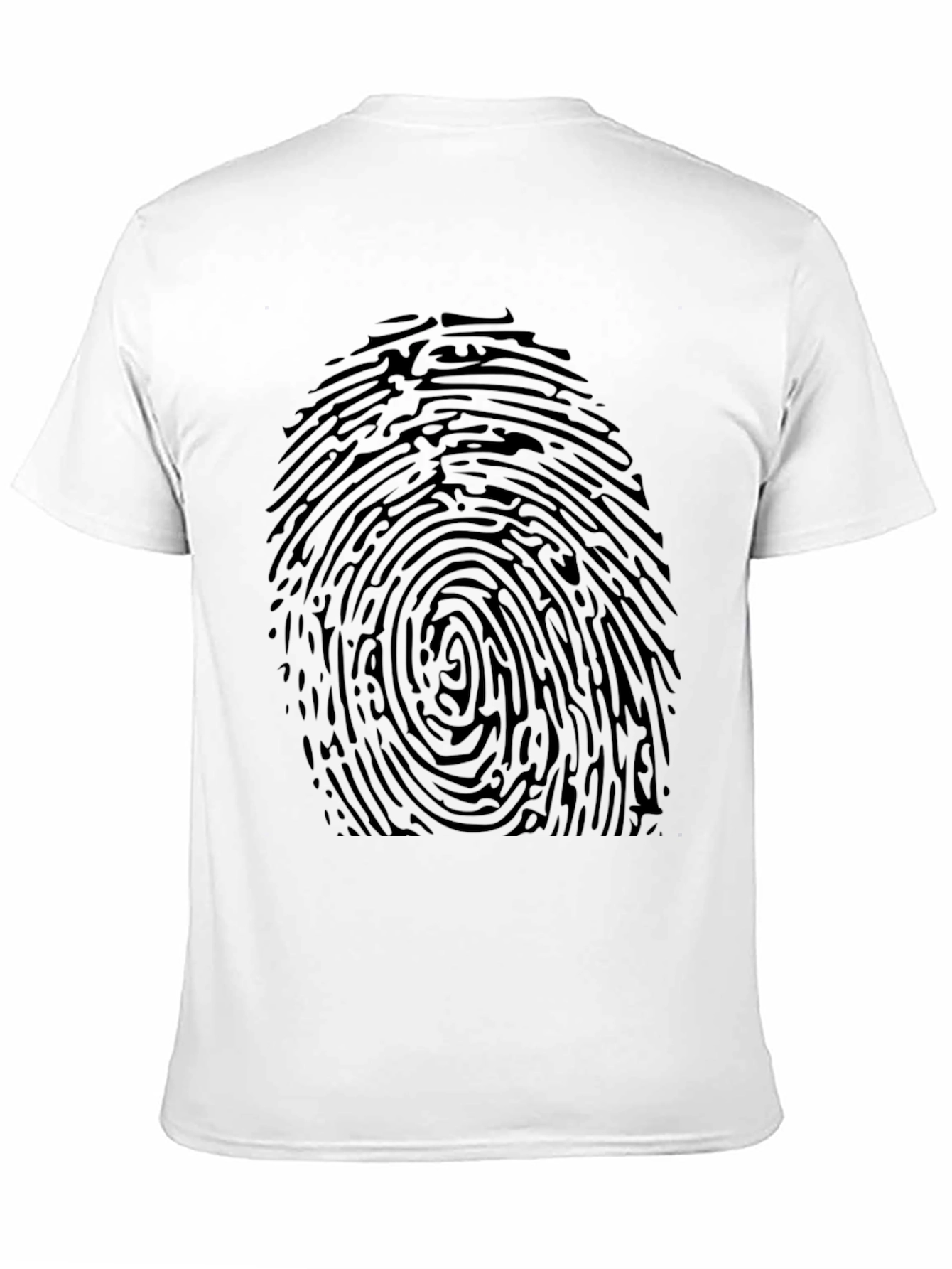 Fingerprint Graphic T-Shirt - Unique Design