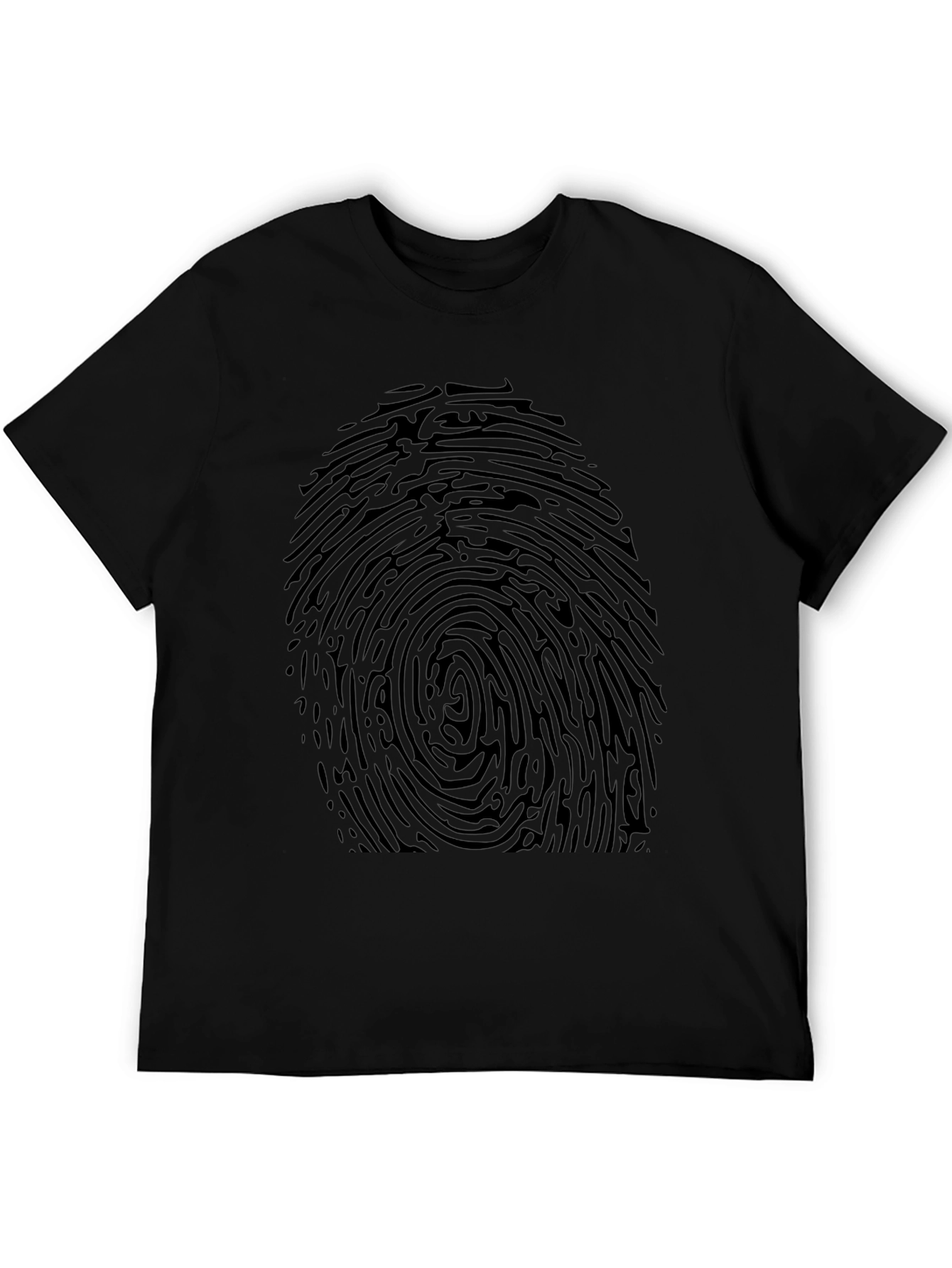 Fingerprint Graphic T-Shirt - Unique Design