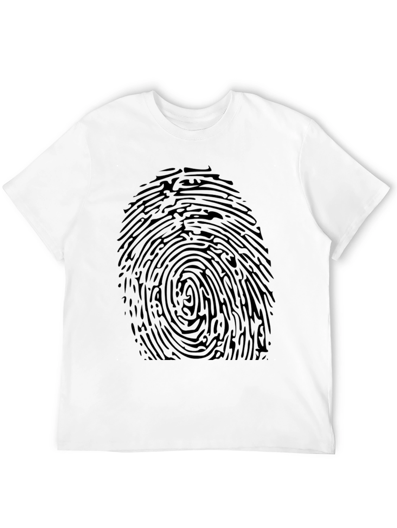 Fingerprint Graphic T-Shirt - Unique Design
