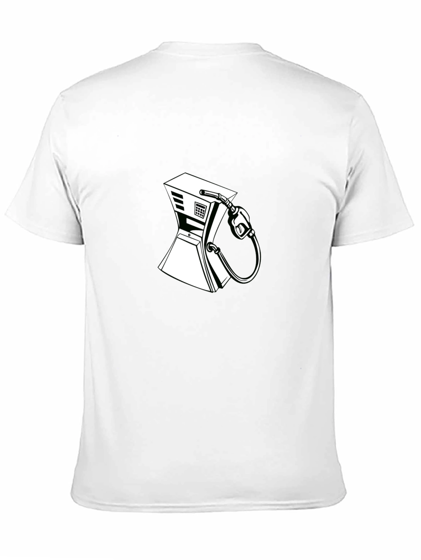 Gas Pump Graphic Tee - Cool Design Black T-Shirt