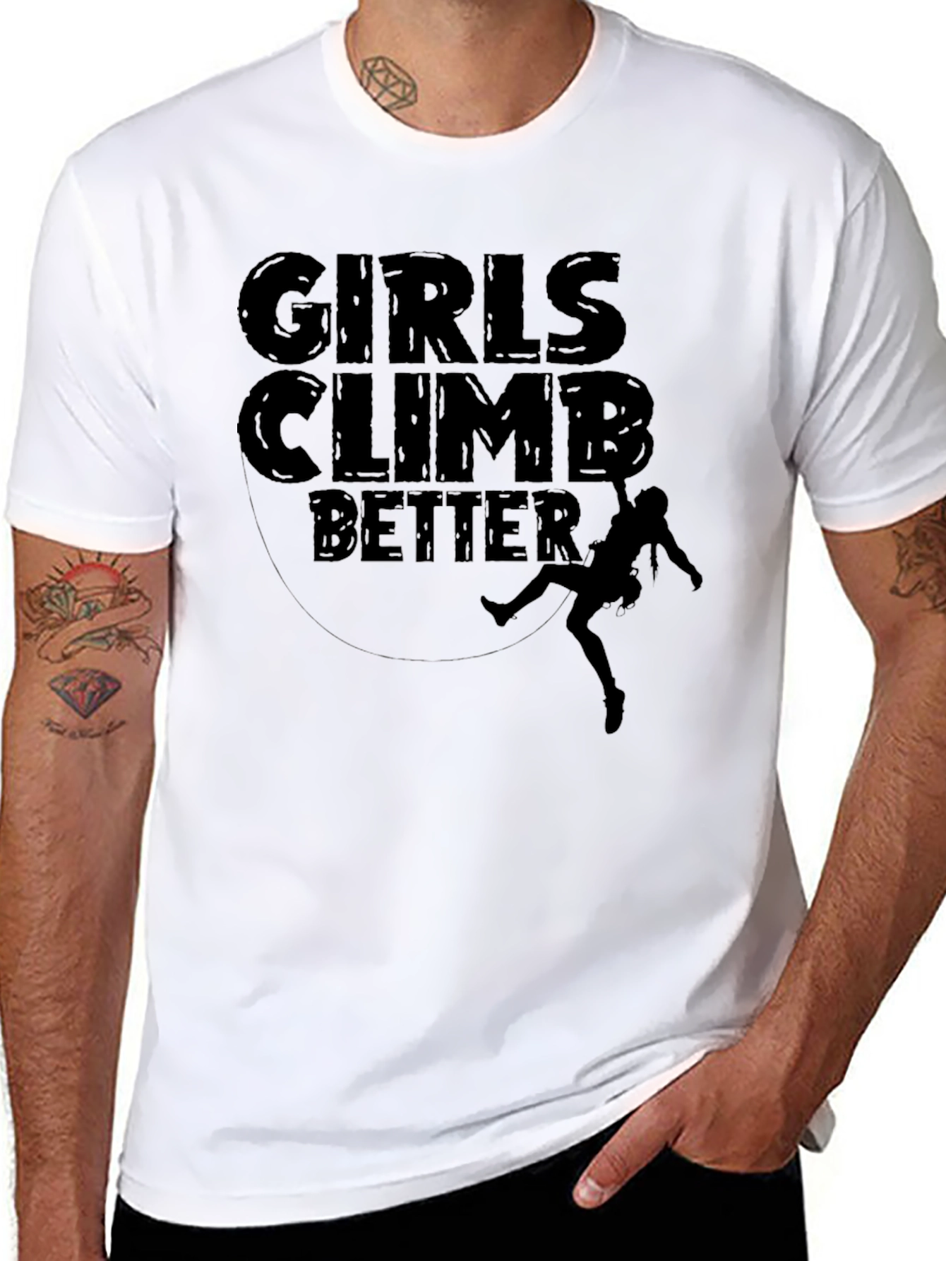 Girls Climb Better Graphic T-Shirt
