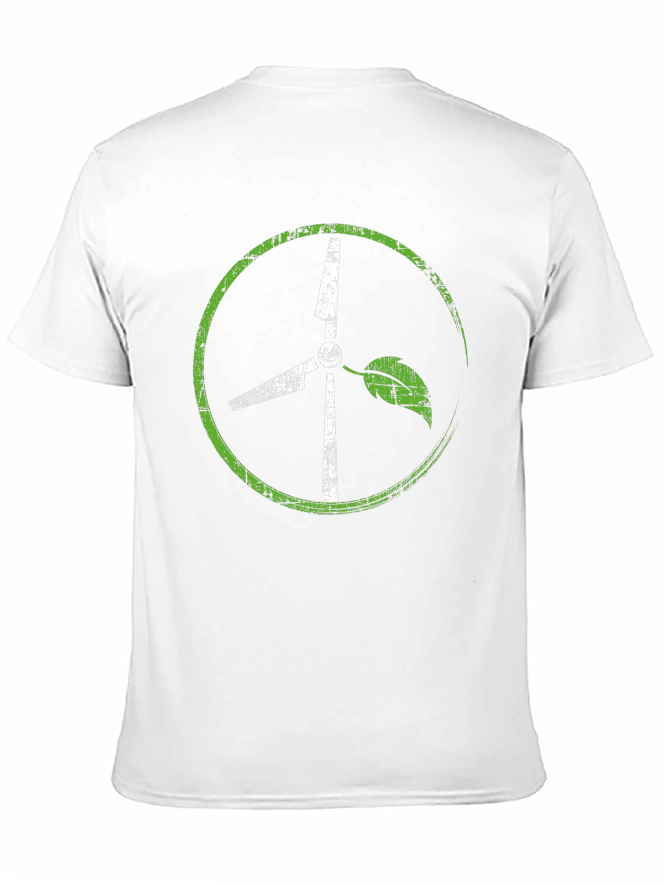 Eco-Friendly Wind Turbine Graphic T-Shirt