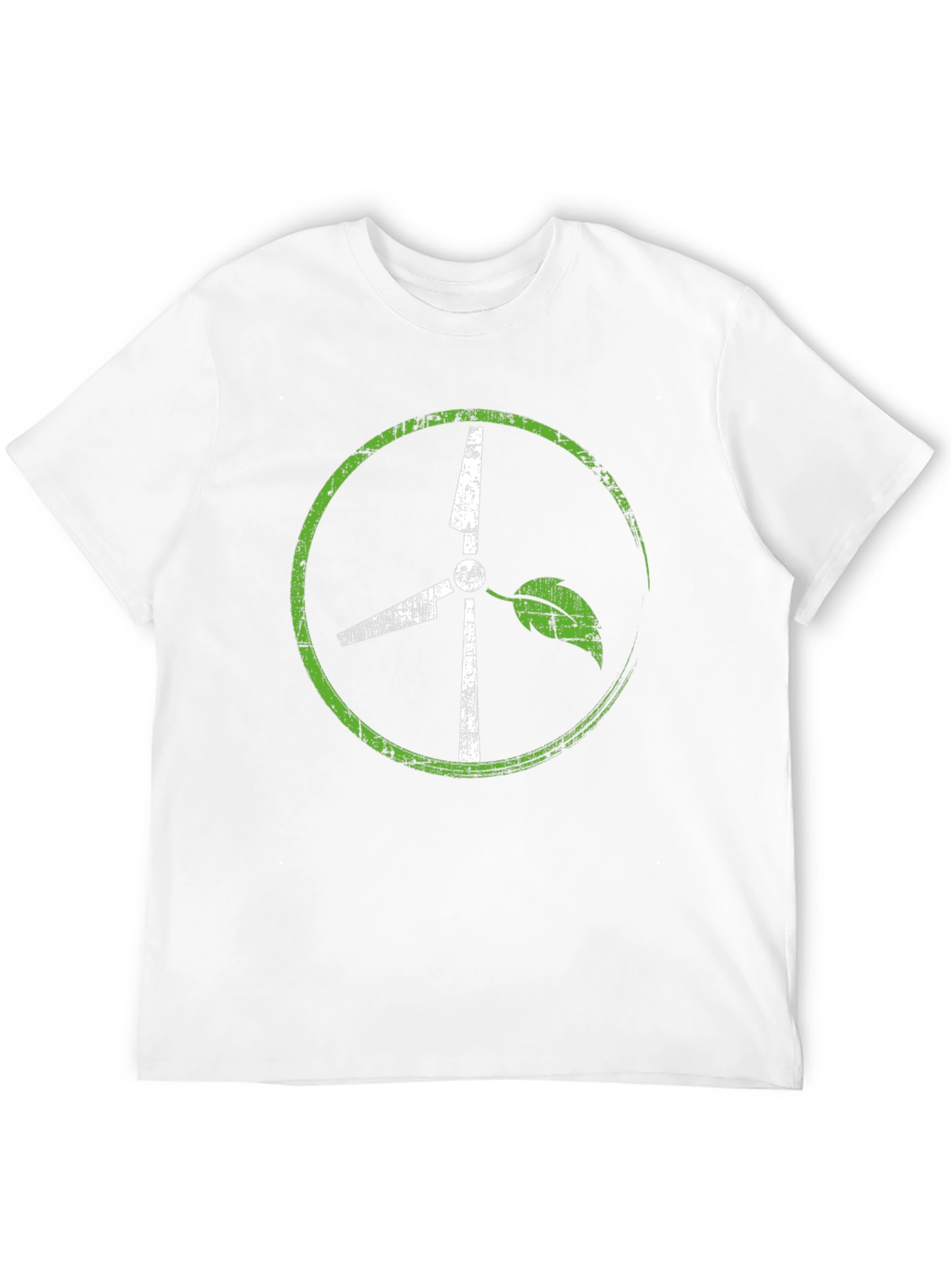 Eco-Friendly Wind Turbine Graphic T-Shirt