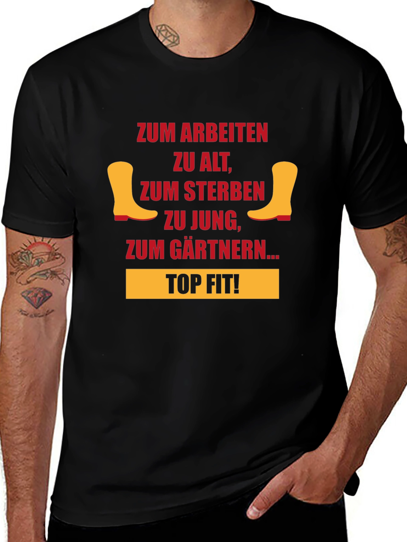 Funny Gardening T-Shirt - Too Old to Work