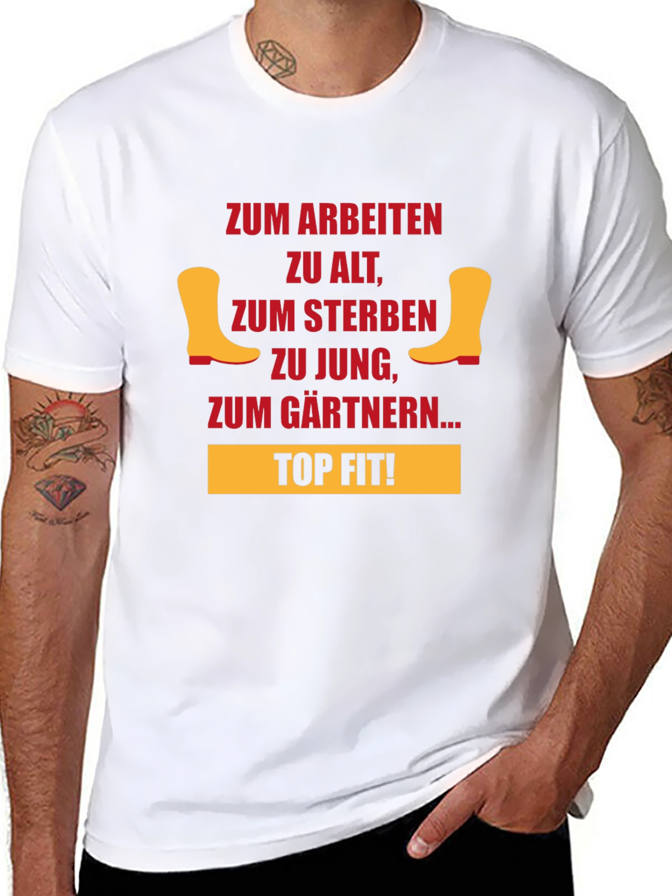 Funny Gardening T-Shirt - Too Old to Work