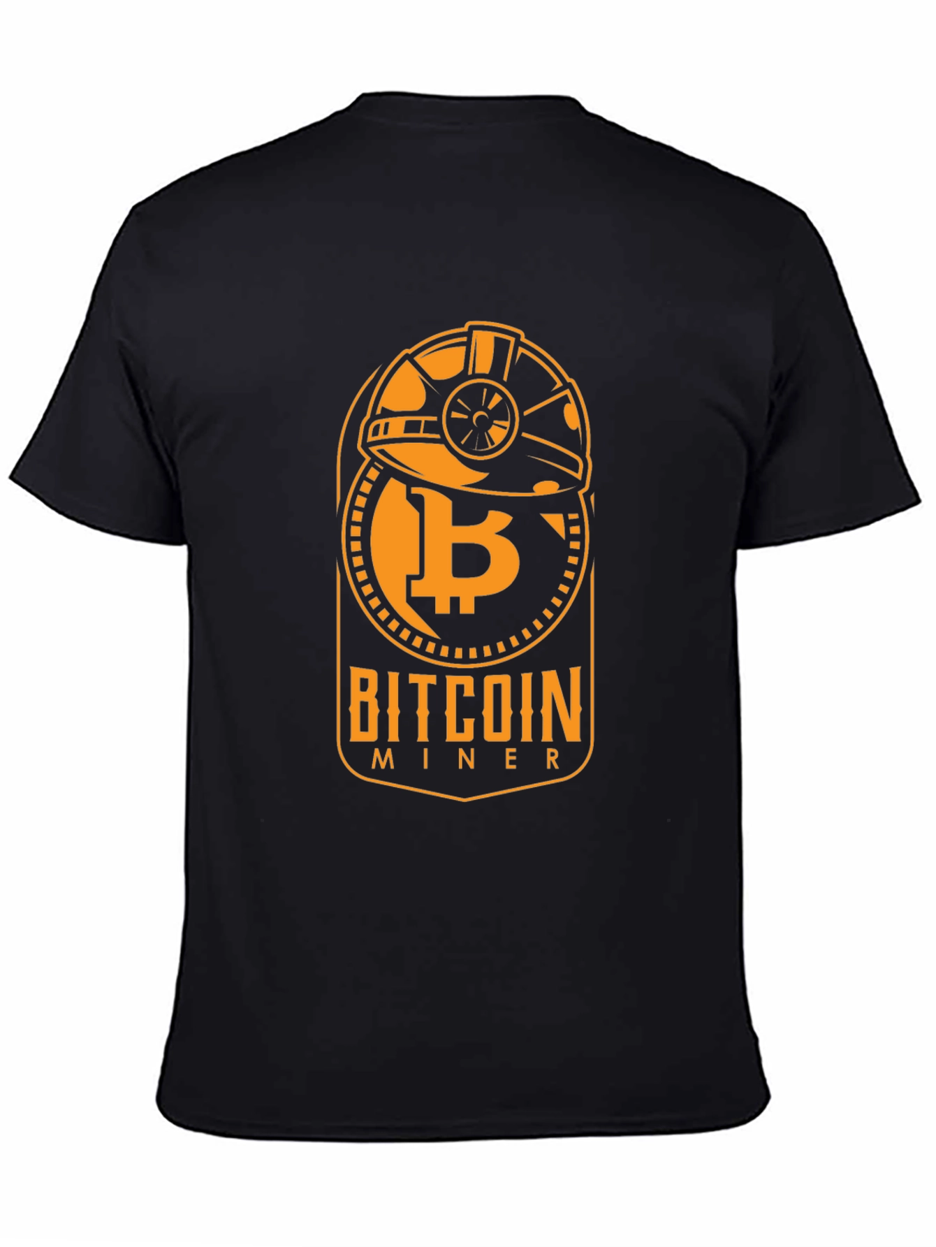 Bitcoin Miner Black Graphic Tee