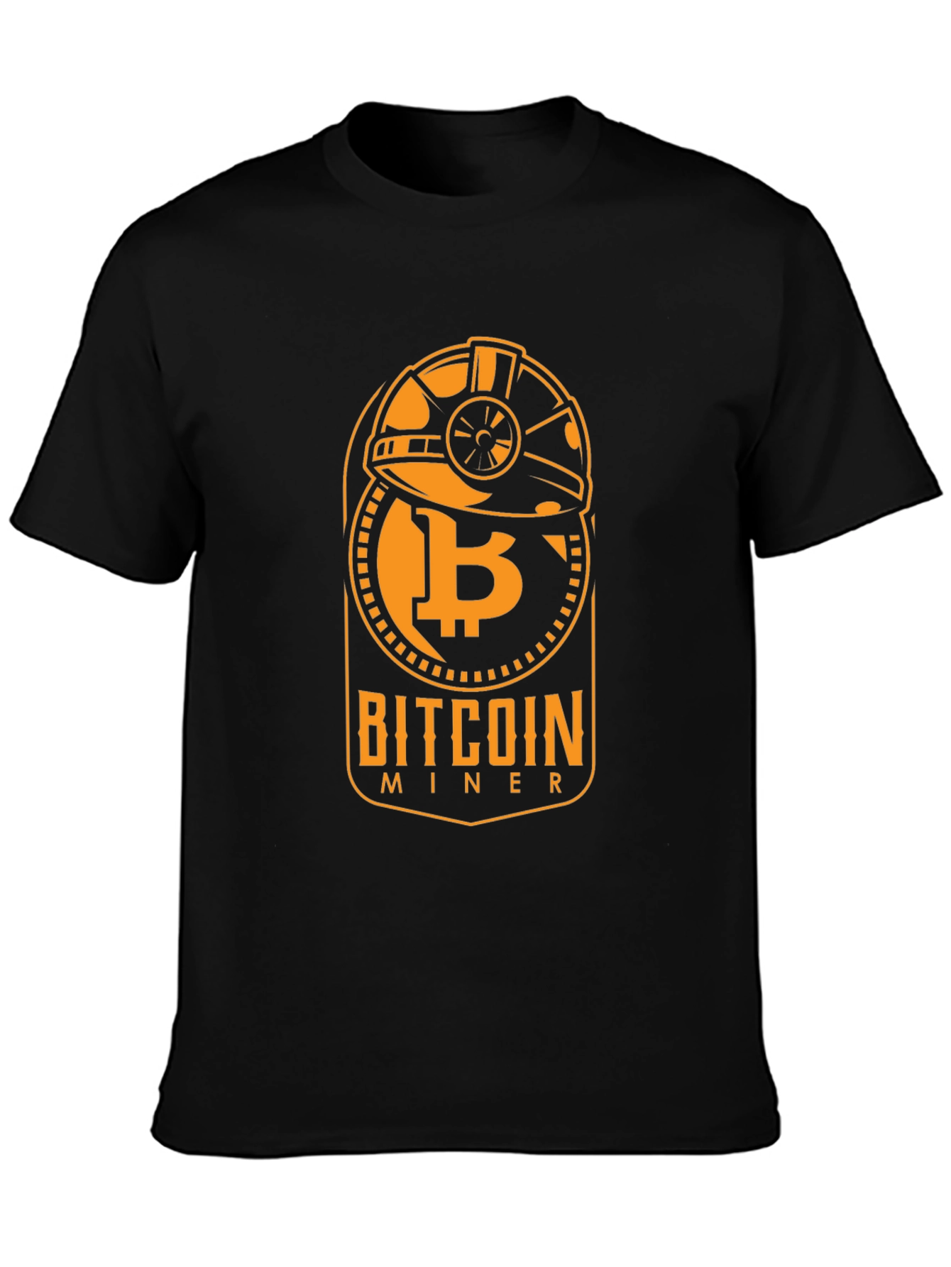 Bitcoin Miner Black Graphic Tee