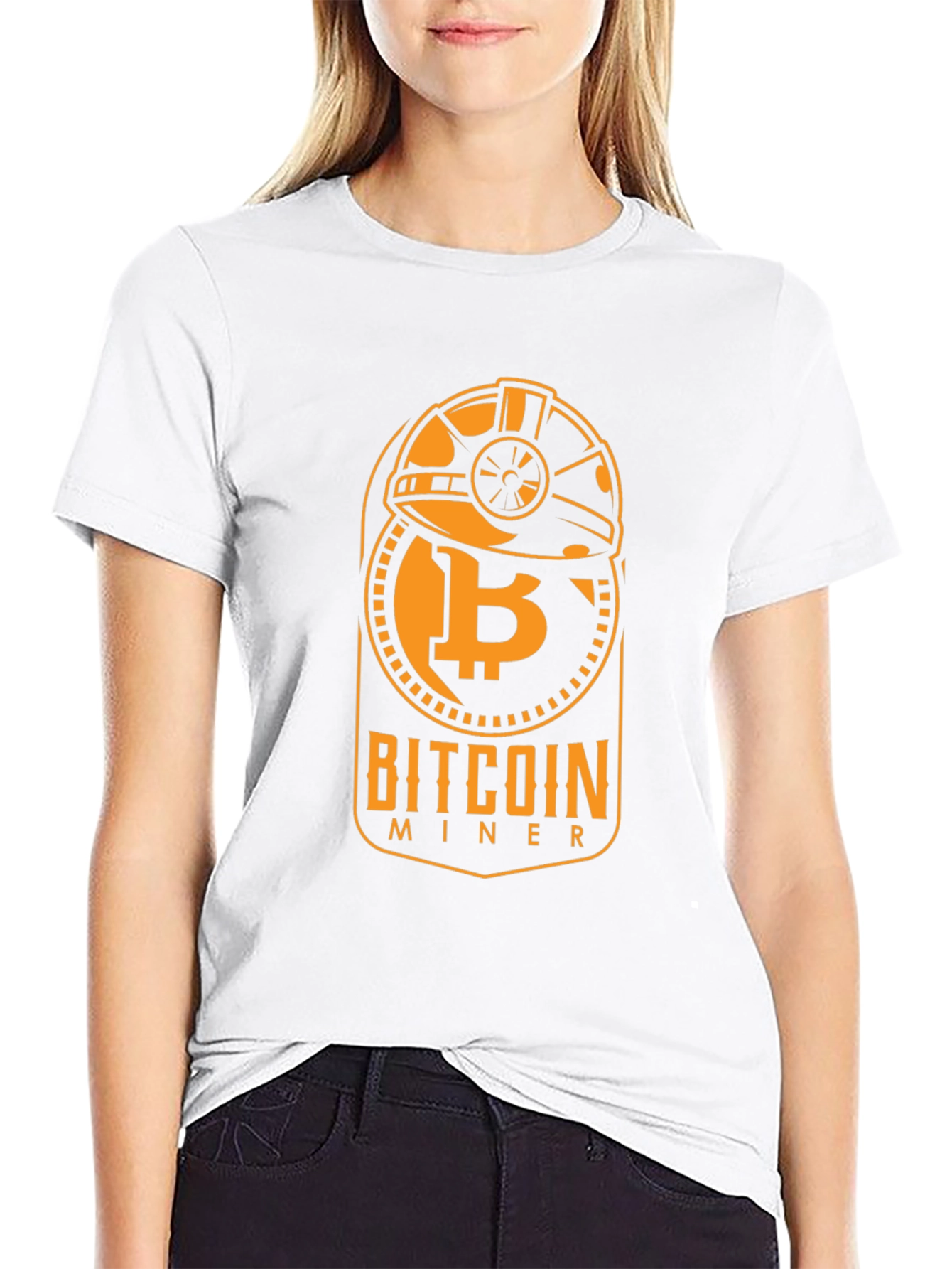 Bitcoin Miner Black Graphic Tee
