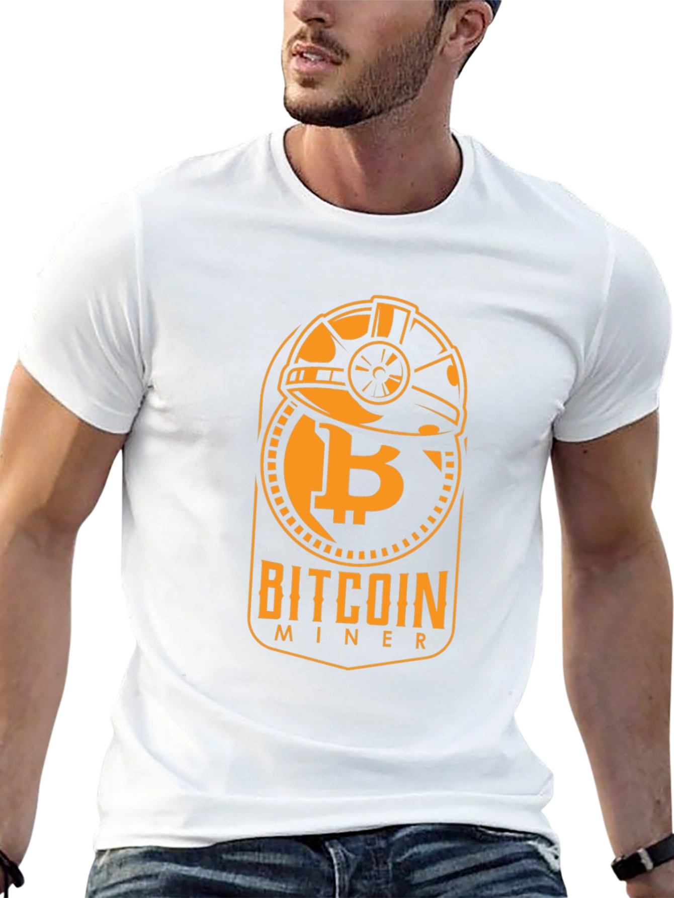 Bitcoin Miner Black Graphic Tee