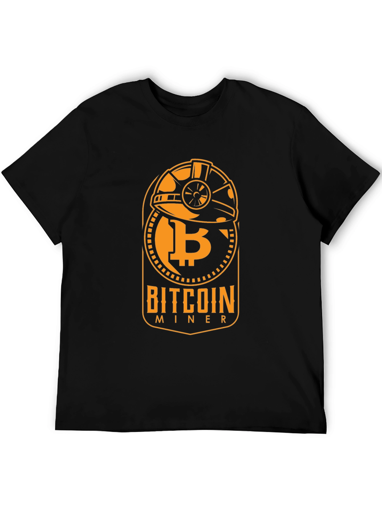 Bitcoin Miner Black Graphic Tee