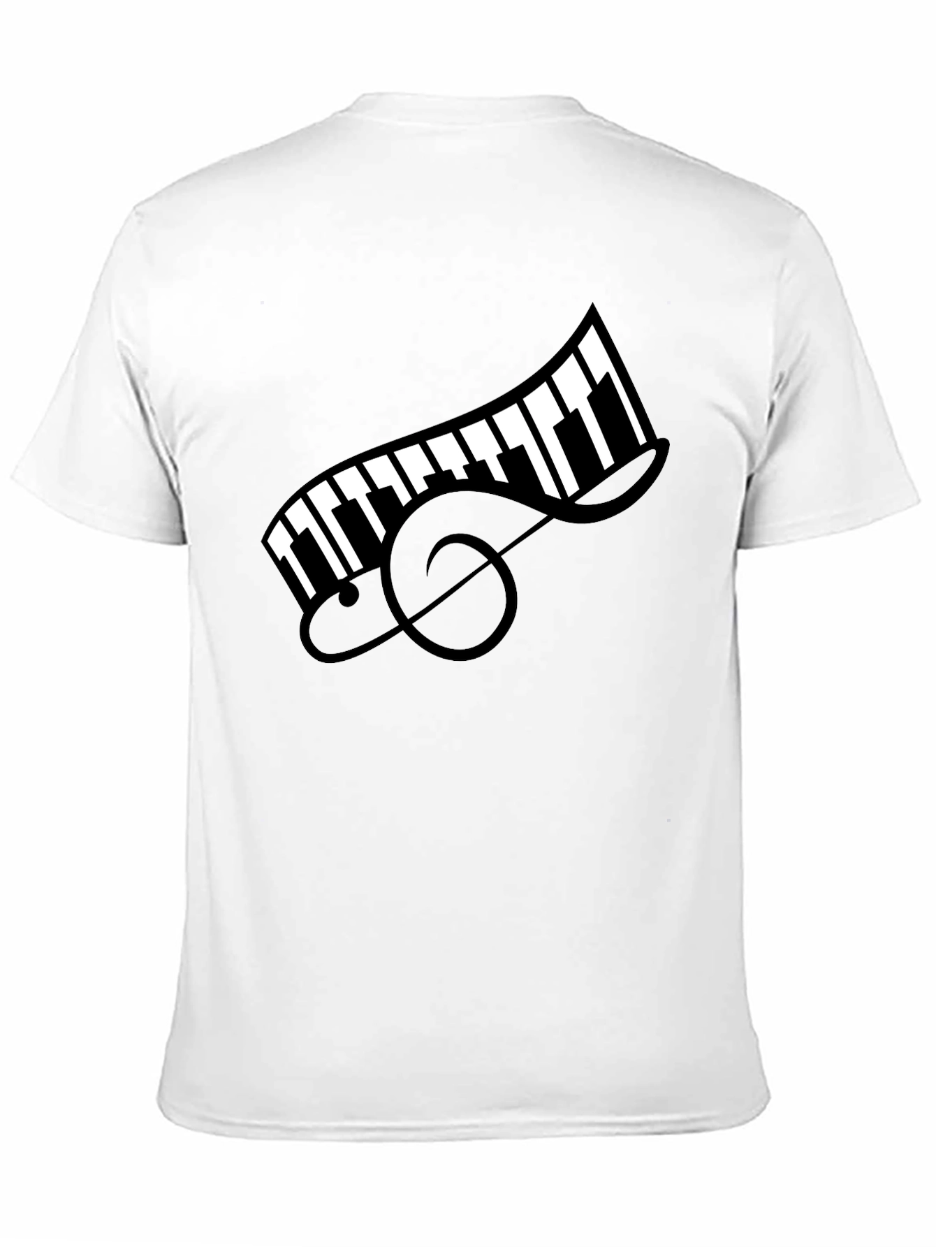 Musical Clef Piano Key Graphic Tee