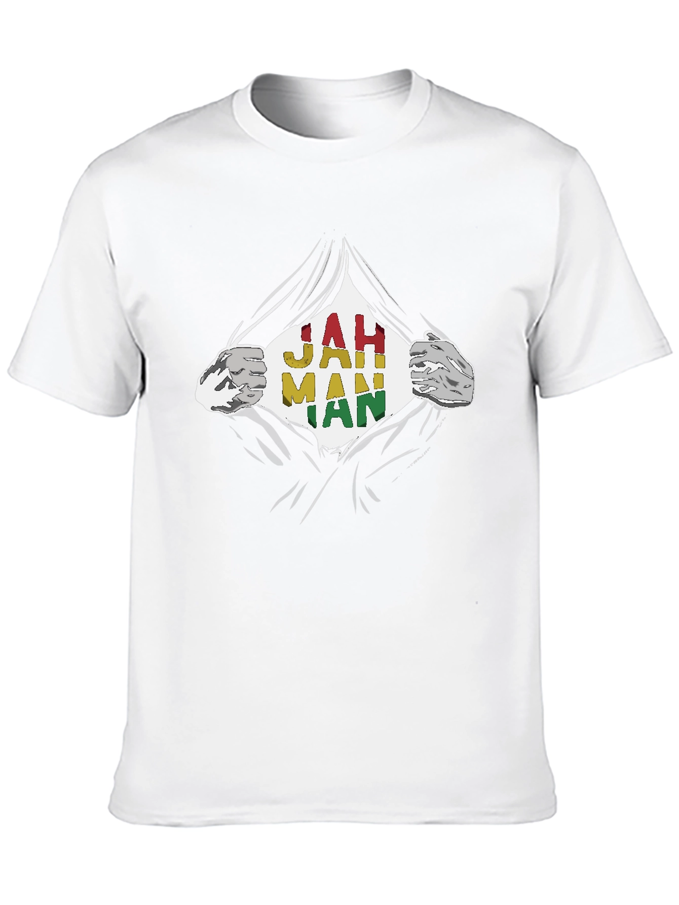 Jah Man Rasta T-Shirt - Graphic Print