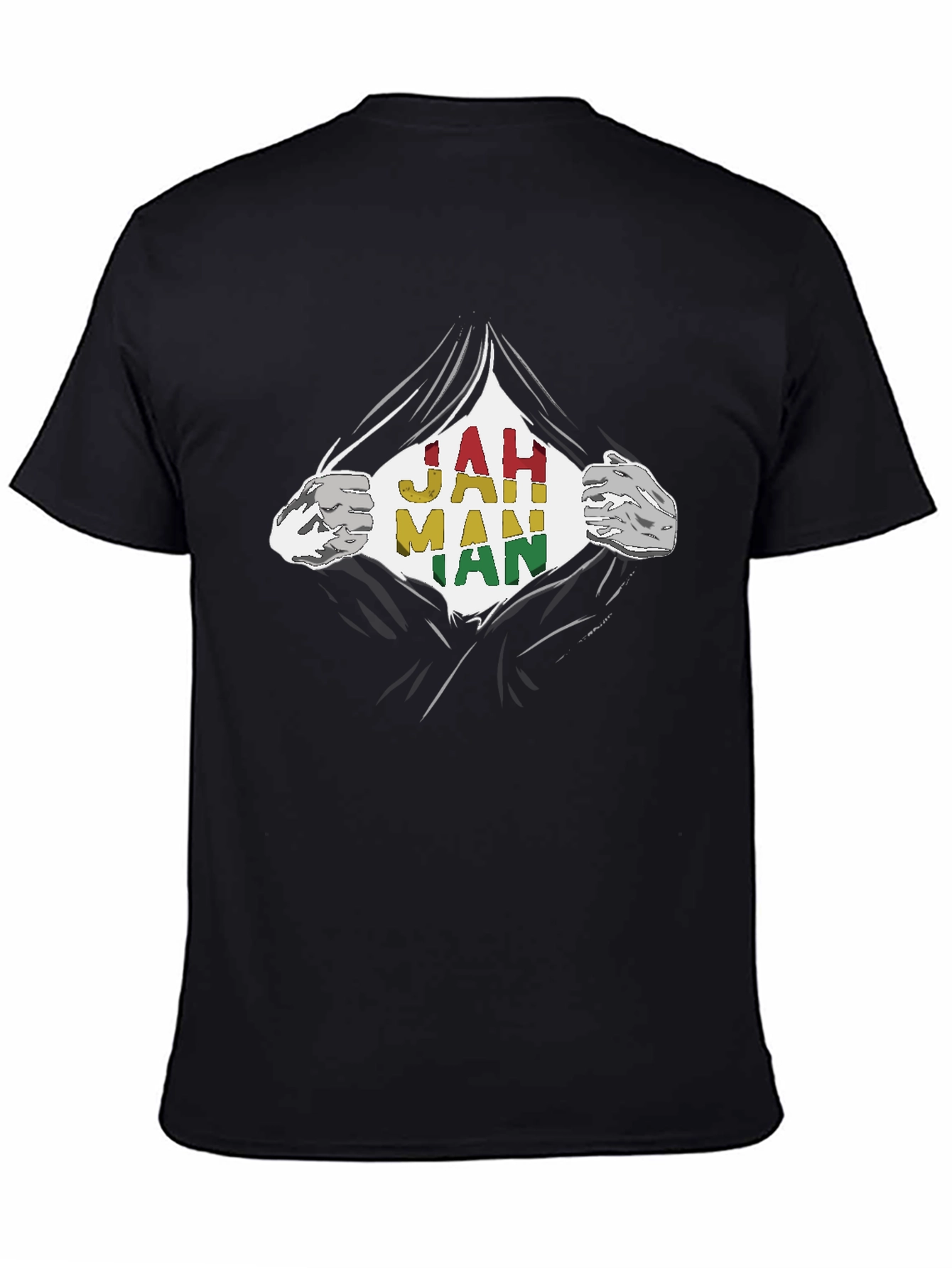 Jah Man Rasta T-Shirt - Graphic Print