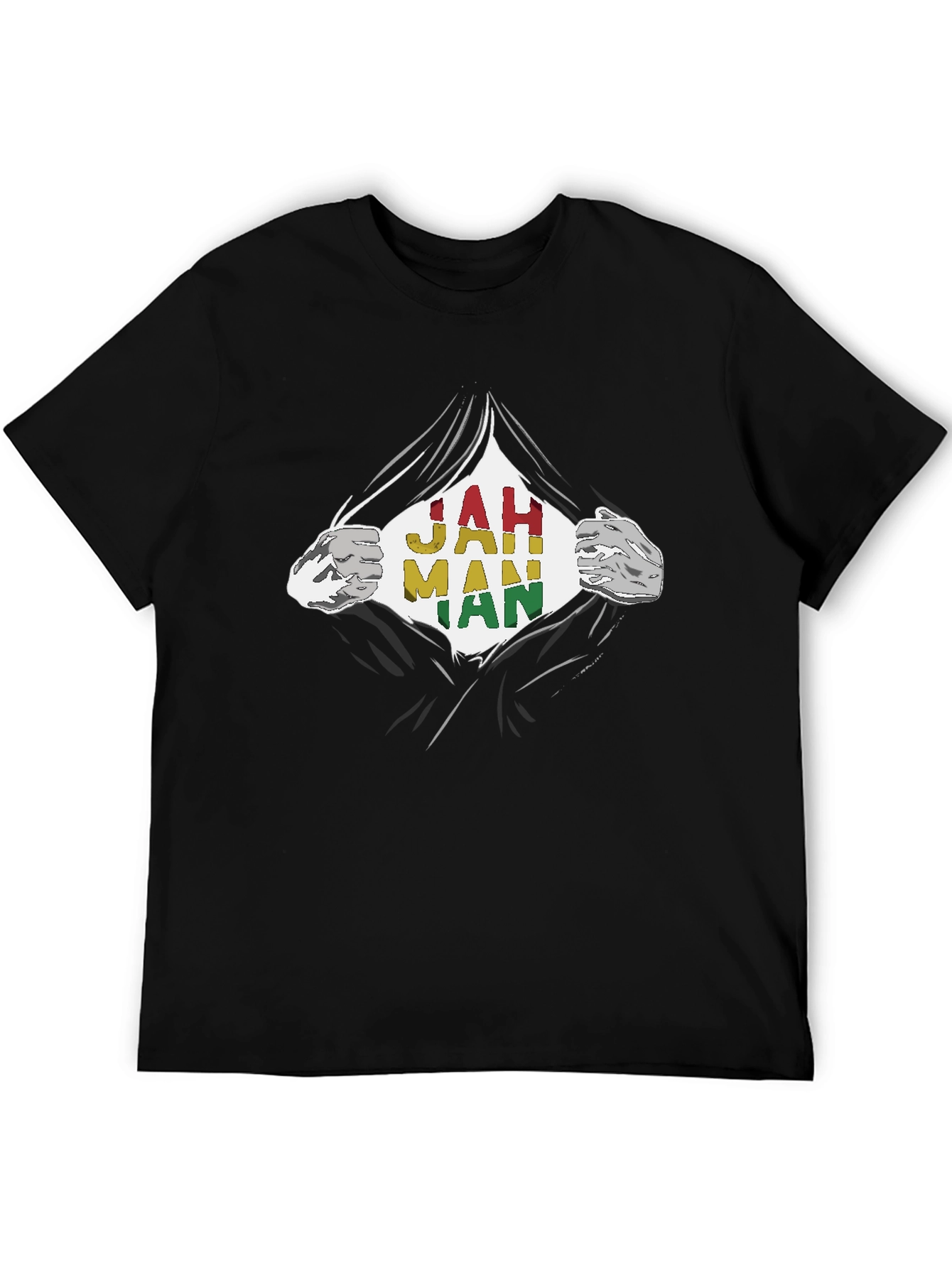 Jah Man Rasta T-Shirt - Graphic Print