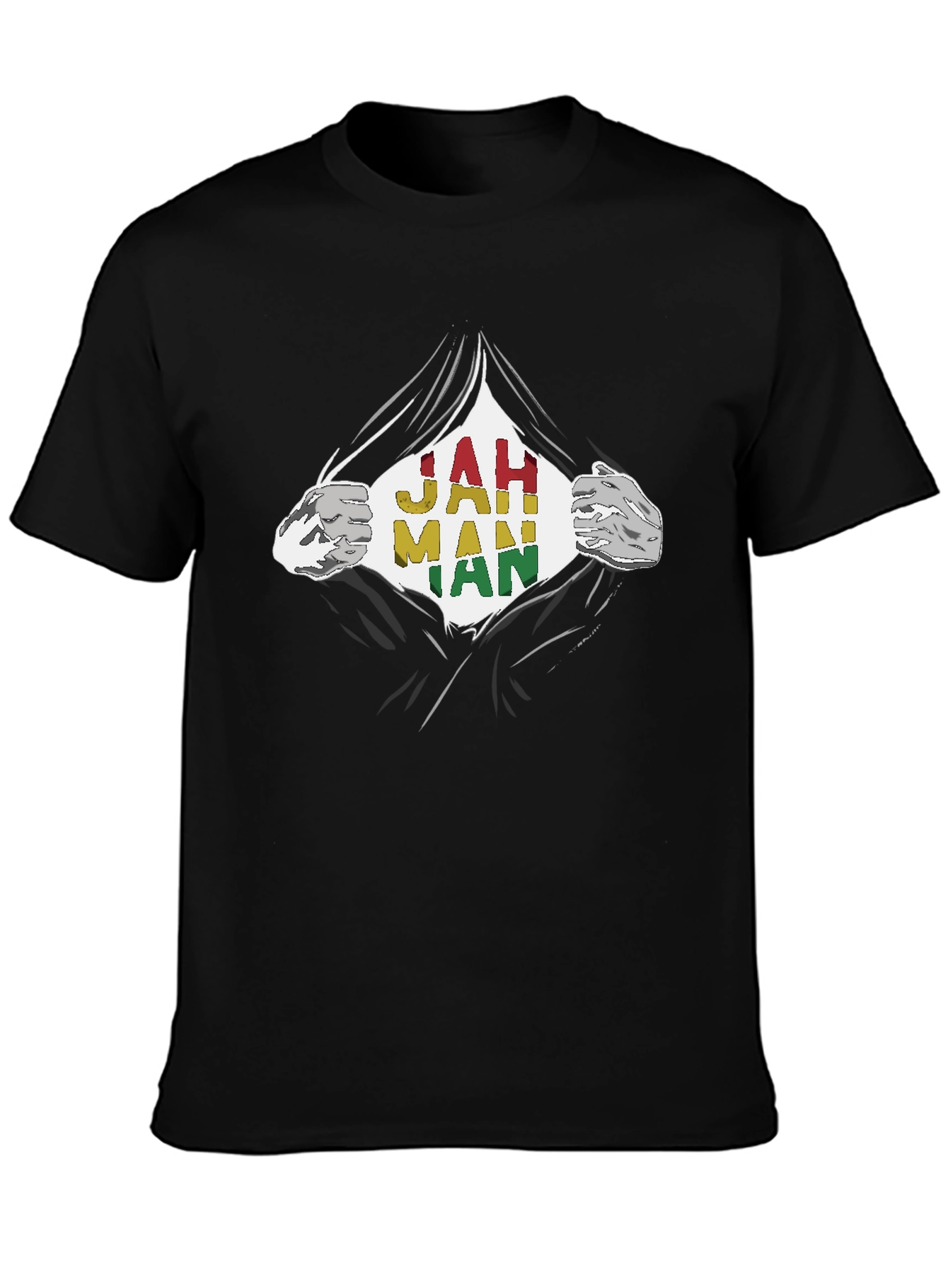 Jah Man Rasta T-Shirt - Graphic Print