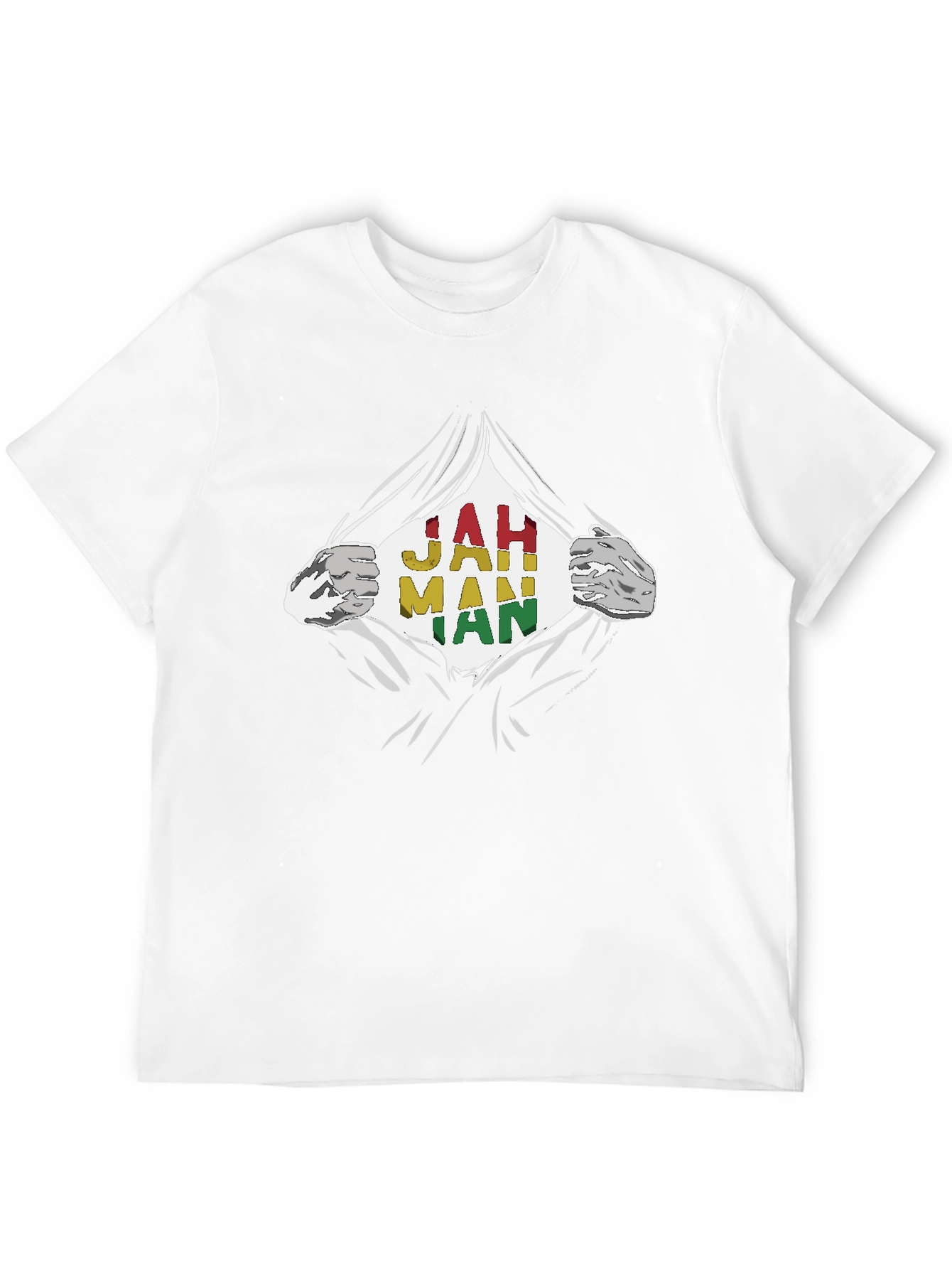 Jah Man Rasta T-Shirt - Graphic Print
