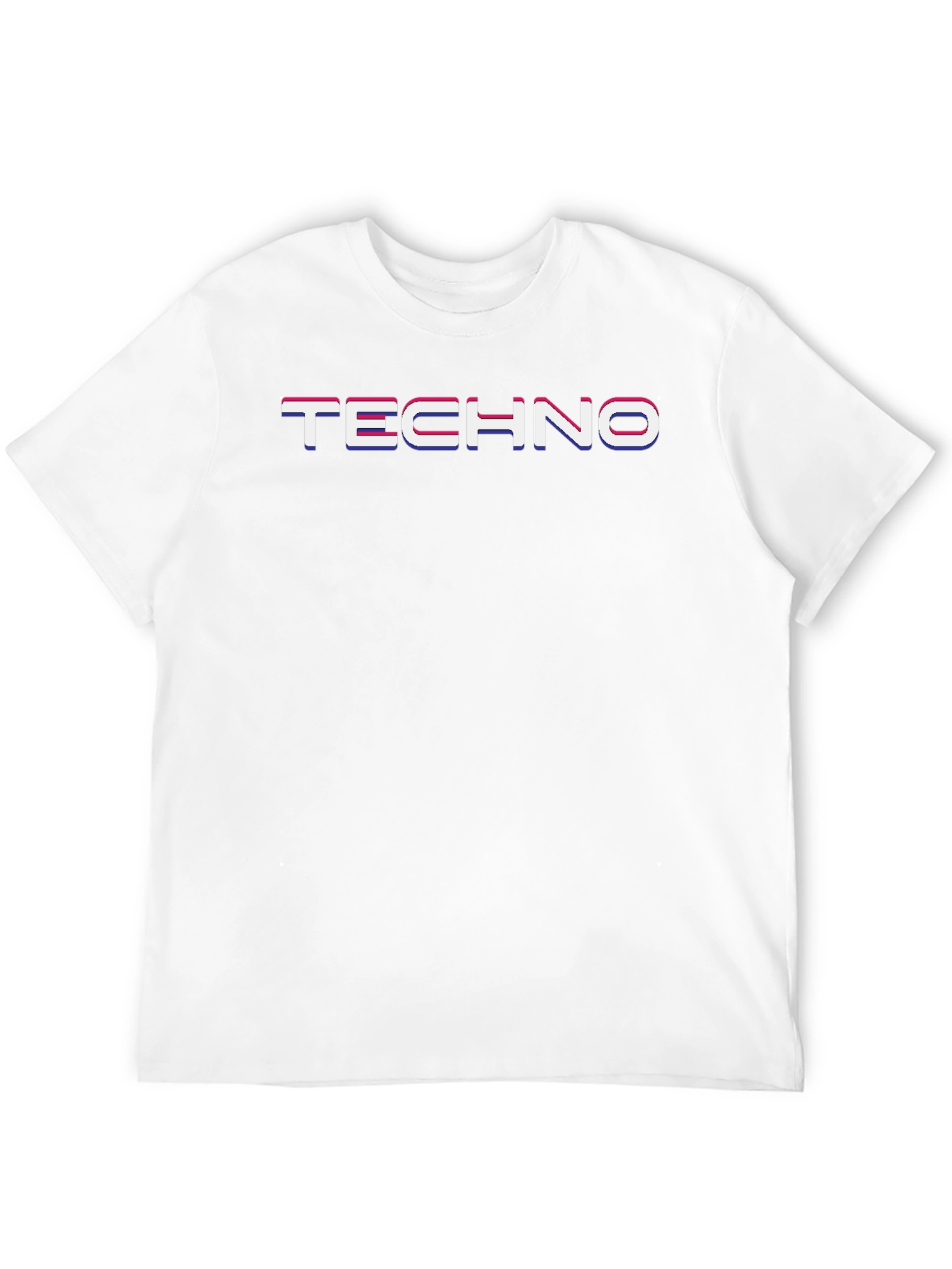 Mens Black TECHNO Graphic Tee