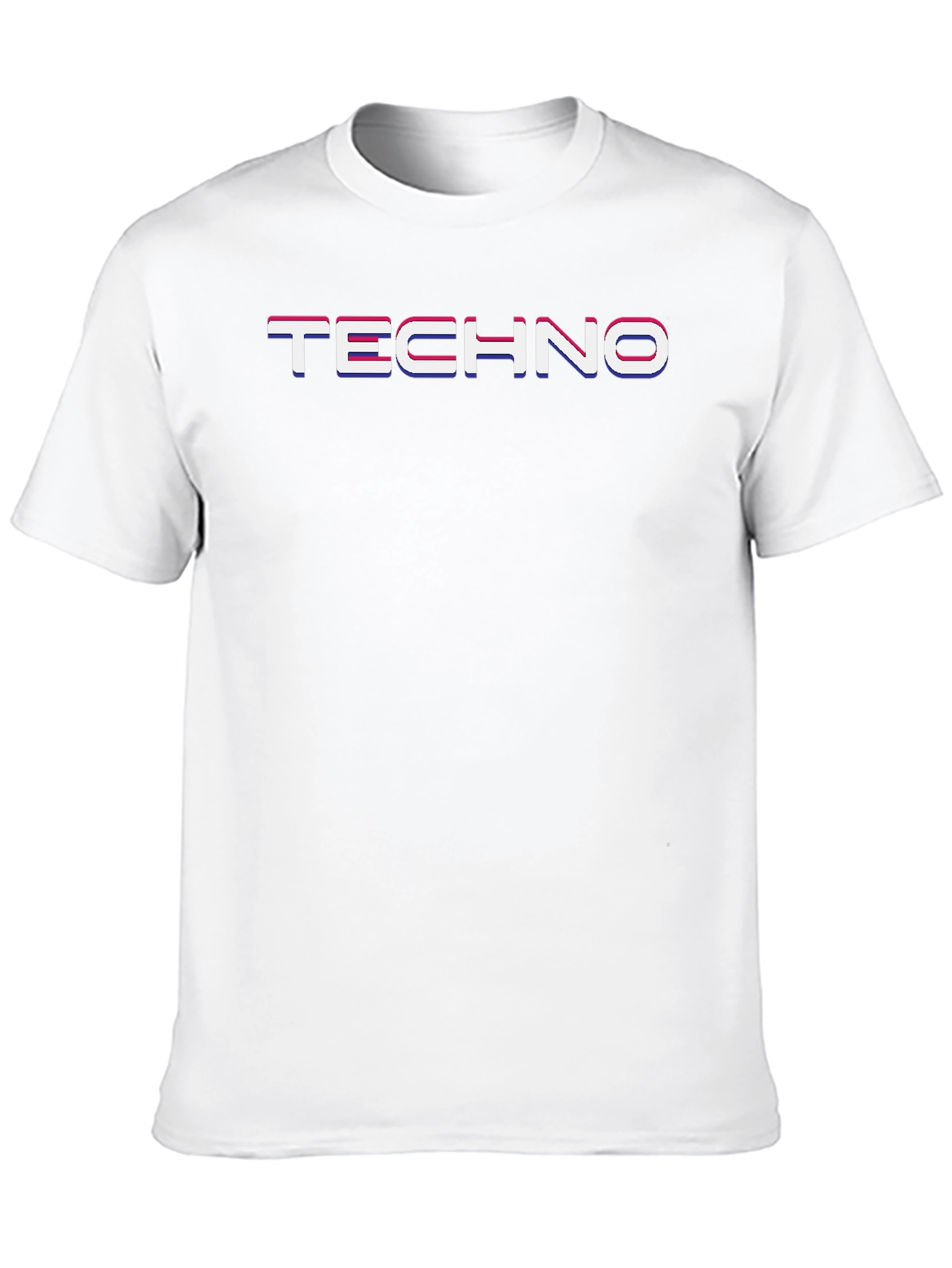 Mens Black TECHNO Graphic Tee
