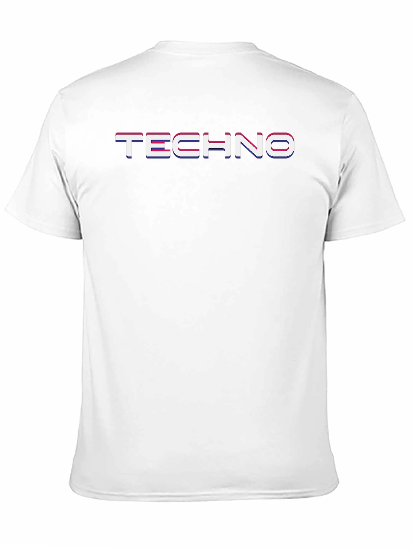 Mens Black TECHNO Graphic Tee