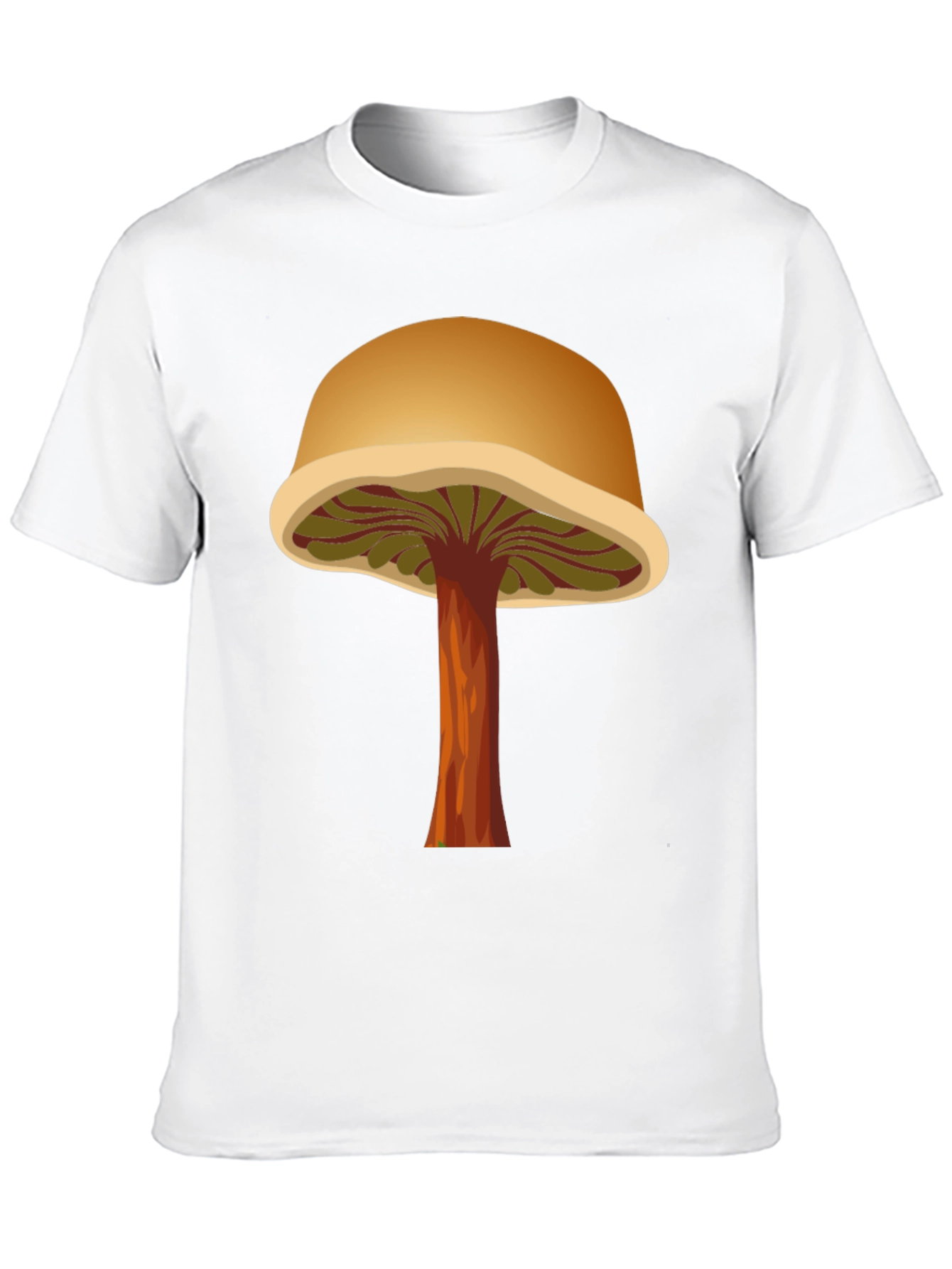 Mushroom Graphic T-Shirt - Black Cotton Tee