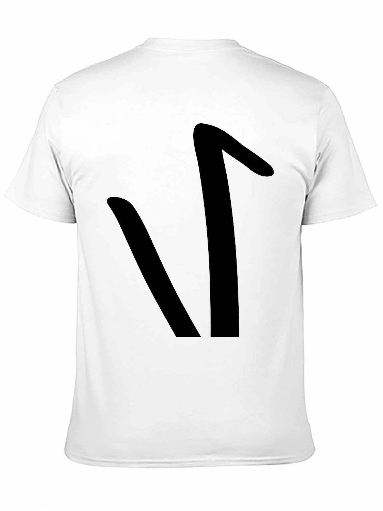 Black T-Shirt with Abstract Design