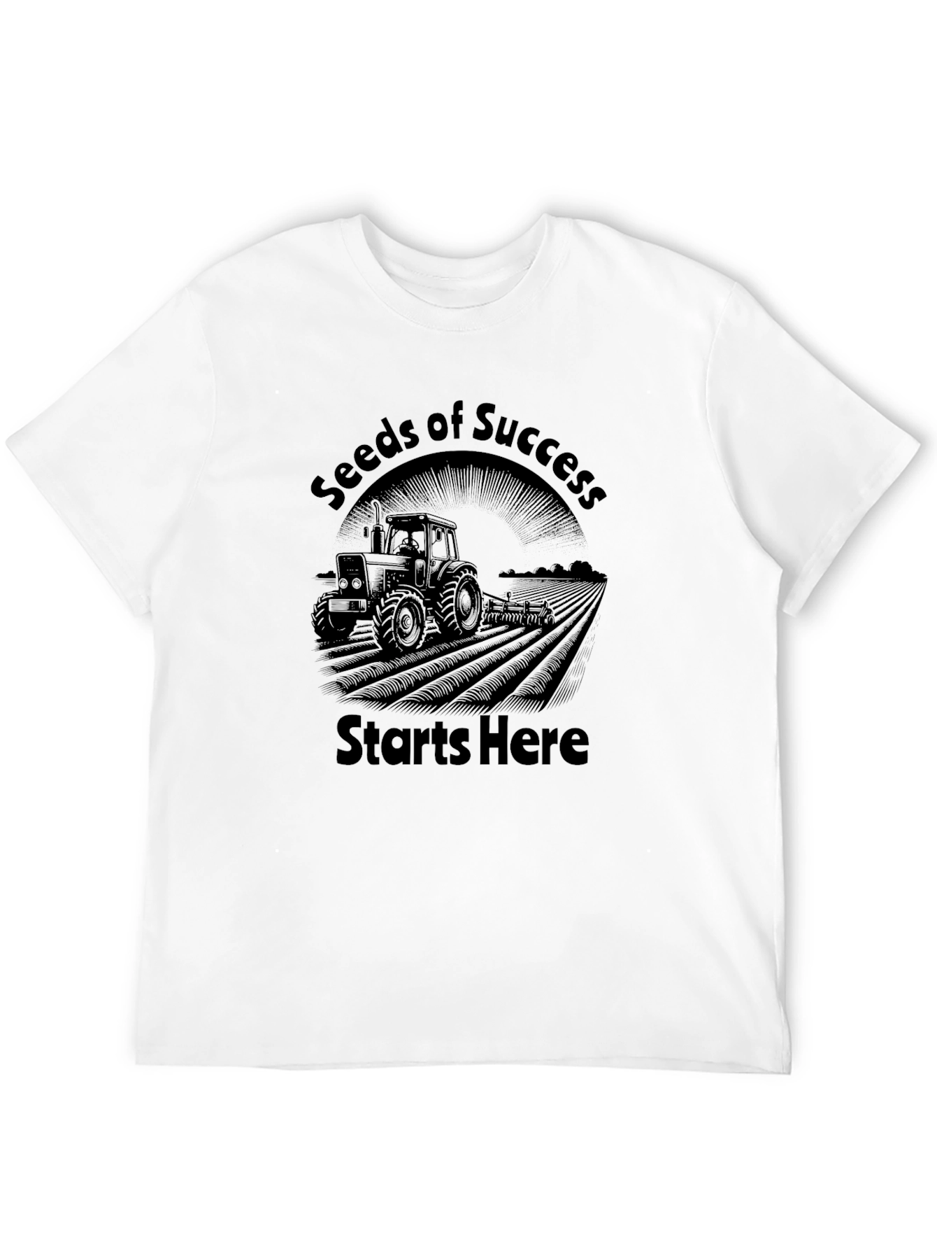 Seeds of Success Tractor Graphic Tee - Black